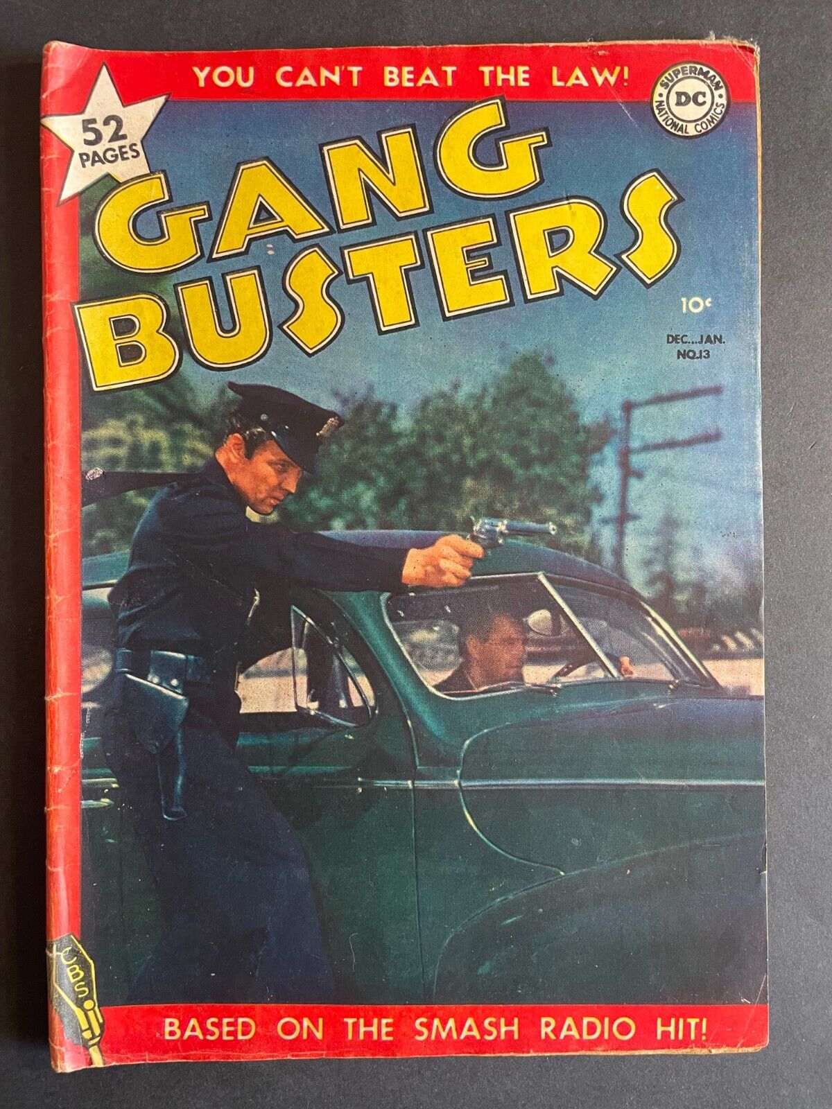 Gang Busters #13 DC Comics Police Photo Cover 1949 Comic