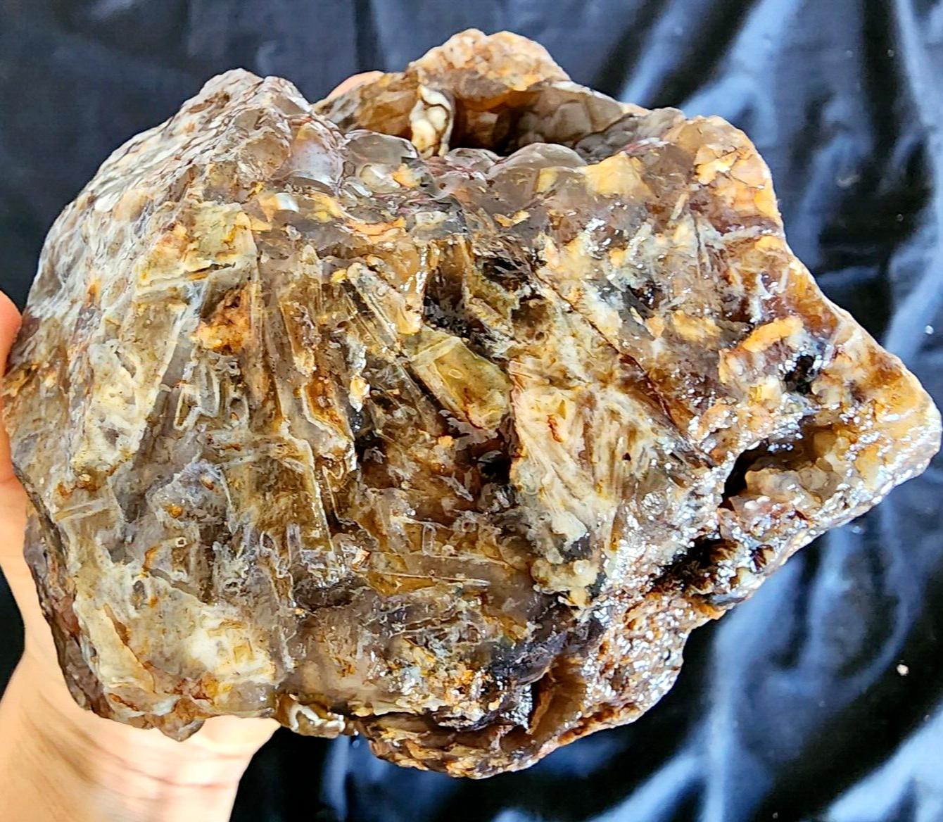 4.14 lbs (1.88 kg) Botryoidal Tube Agate, Lapidary Agate, Lapidary Stick Agate