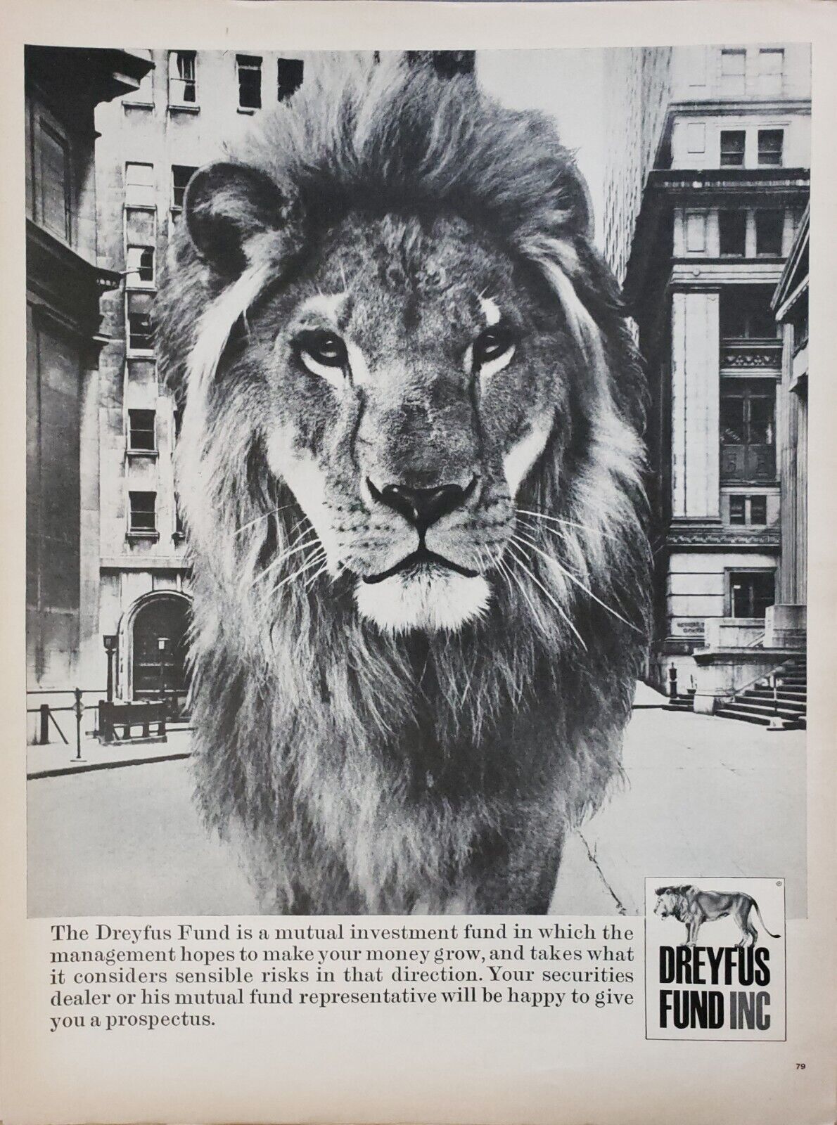 1968 Dreyfus Fund Inc Mutual Investment Fund Hopes To Grow Money Print Ad