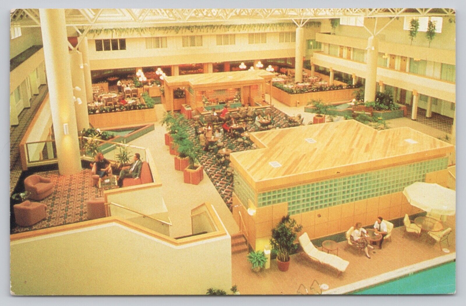 Postcard Hampton Virginia Interior Holiday Inn Hampton Coliseum 1992
