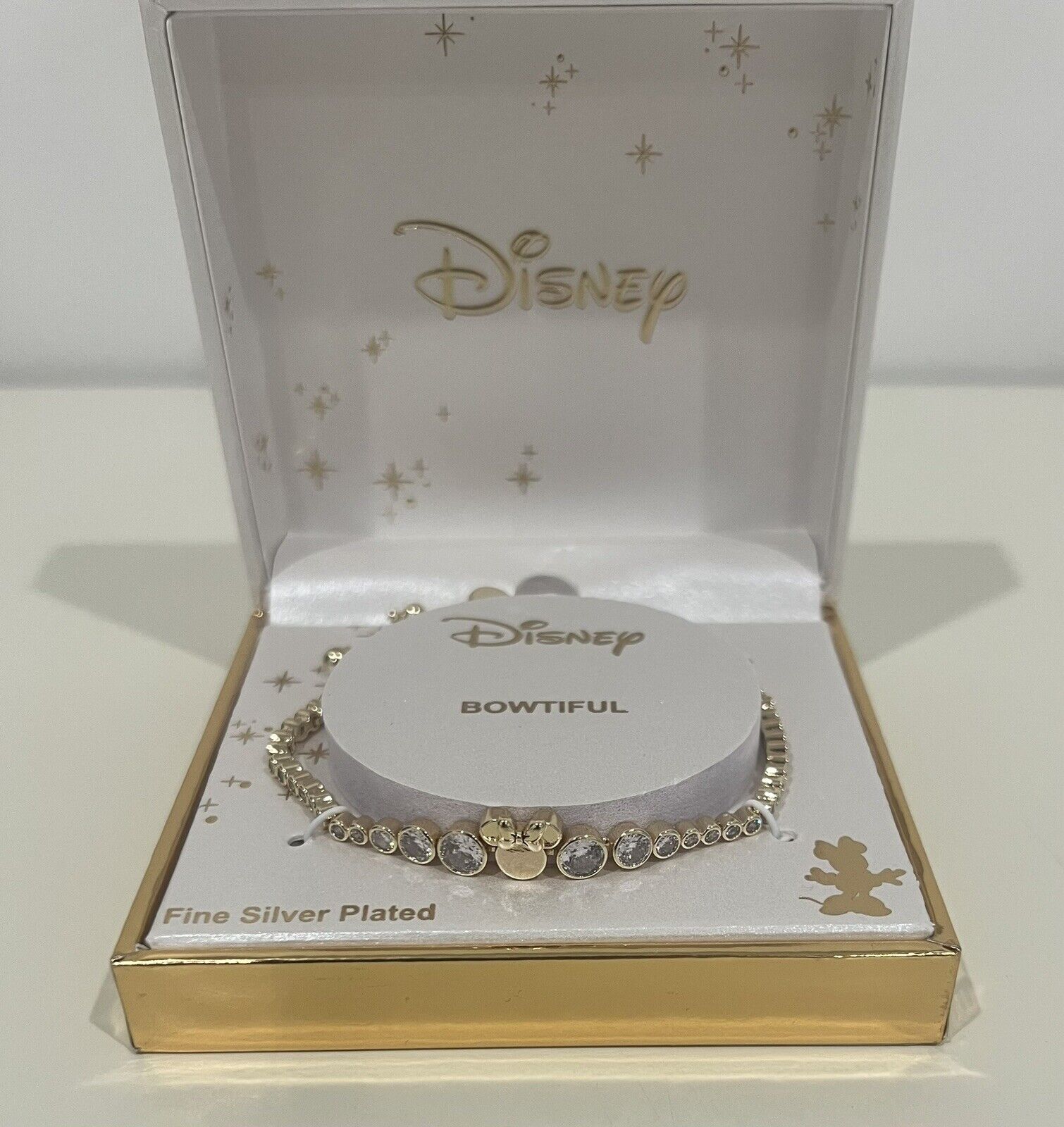 Disney Bowtiful Minnie Braclet-Fine Silver Plated