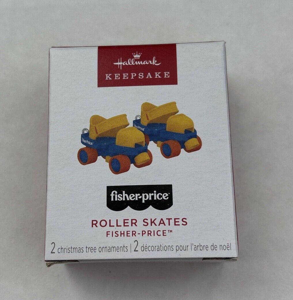 2024 Hallmark Keepsake Fisher Price Roller Skates Miniature Ornament Mini Retro