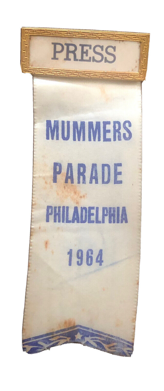 Mummer's Day Parade Philadelphia 1964 Press Credentials Memorabilia Vintage