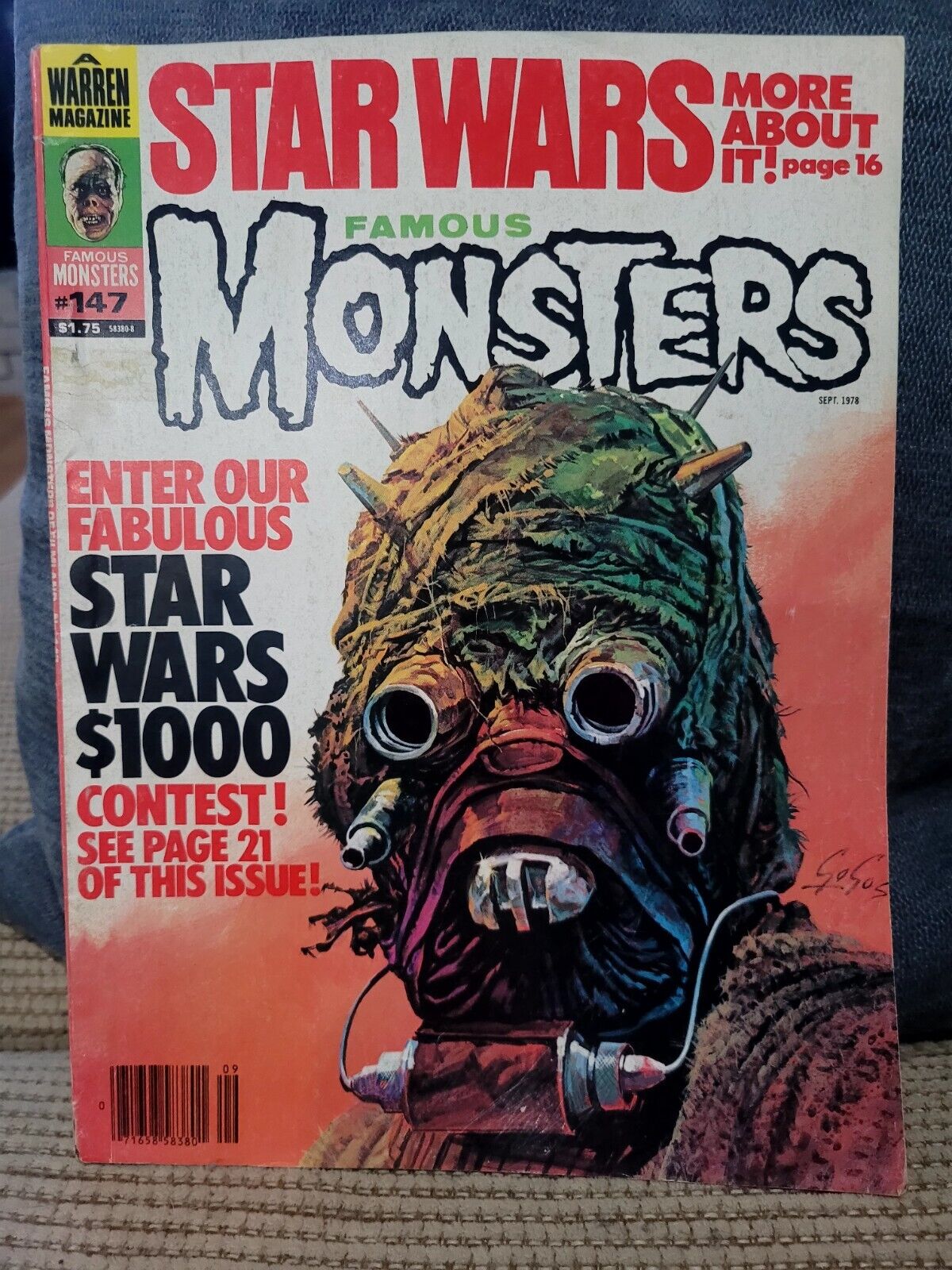 #147 Famous Monsters of Filmland (SEPT 1978) Star Wars Tusken Raider by Gogos