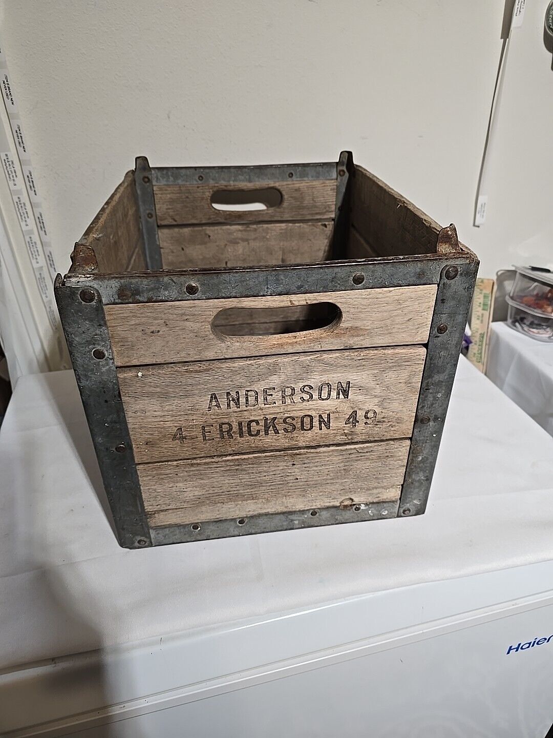  ANDERSON DAIRY Vintage Milk Crate