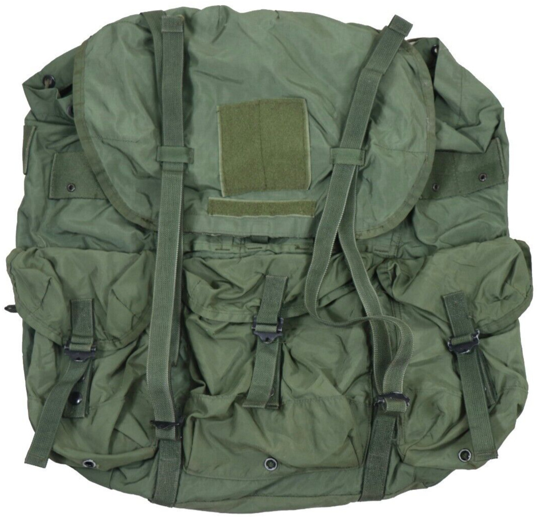 DAMAGED US Military ALICE Field Pack Combat Nylon Backpack Rucksack LCI OD Green