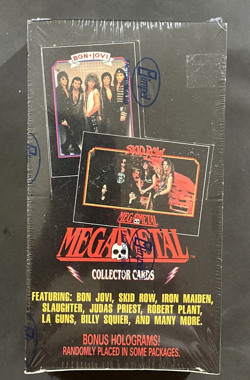 Mega Metal Collector Cards 1991 Factory Sealed Box With Bonus Holograms