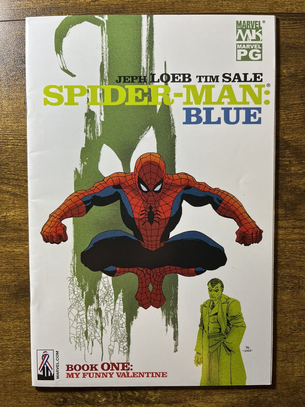 SPIDER-MAN: BLUE 1 NM TIM SALE COVER JEPH LOEB STORY MARVEL COMICS 2002