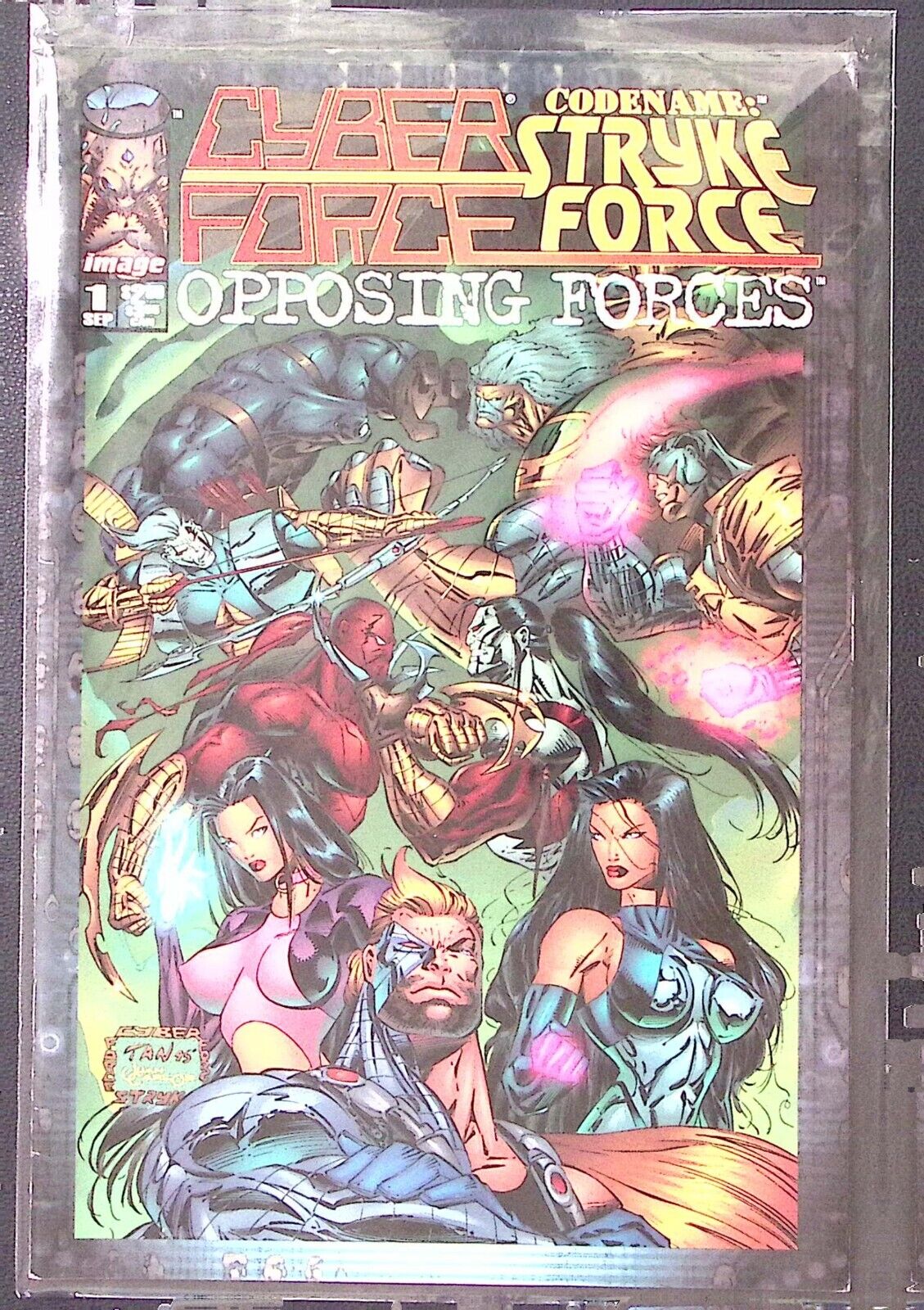 1995 CYBER FORCE CODENAME:STRYKE FORCE #1 SEPT OPPOSING FORCES IMAGE EXC  Z2013