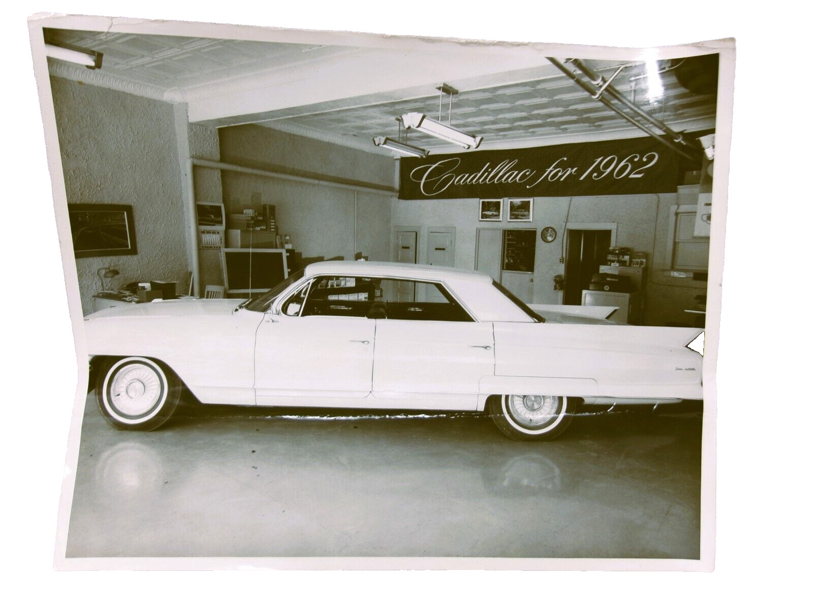 1962 New CADILLAC Show Room Car Original Photograph MCM Vintage