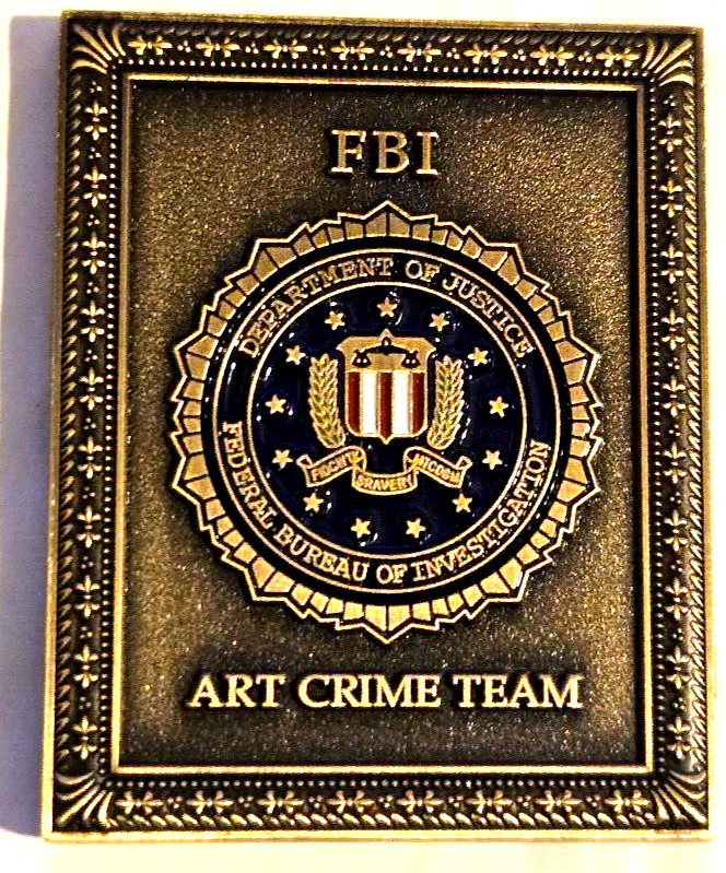 RARE FBI ART CRIMES TASK FORCE NYPD, BOSTON PD, CHICAGO PD, LAPD, INTERPOL LEO