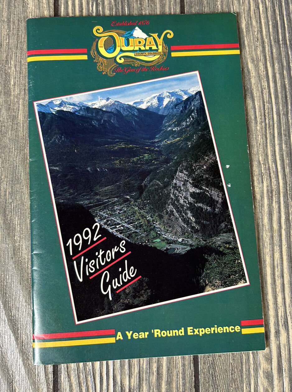 Vintage 1992 Ouray County Colorado Visitors Guide Souvenir
