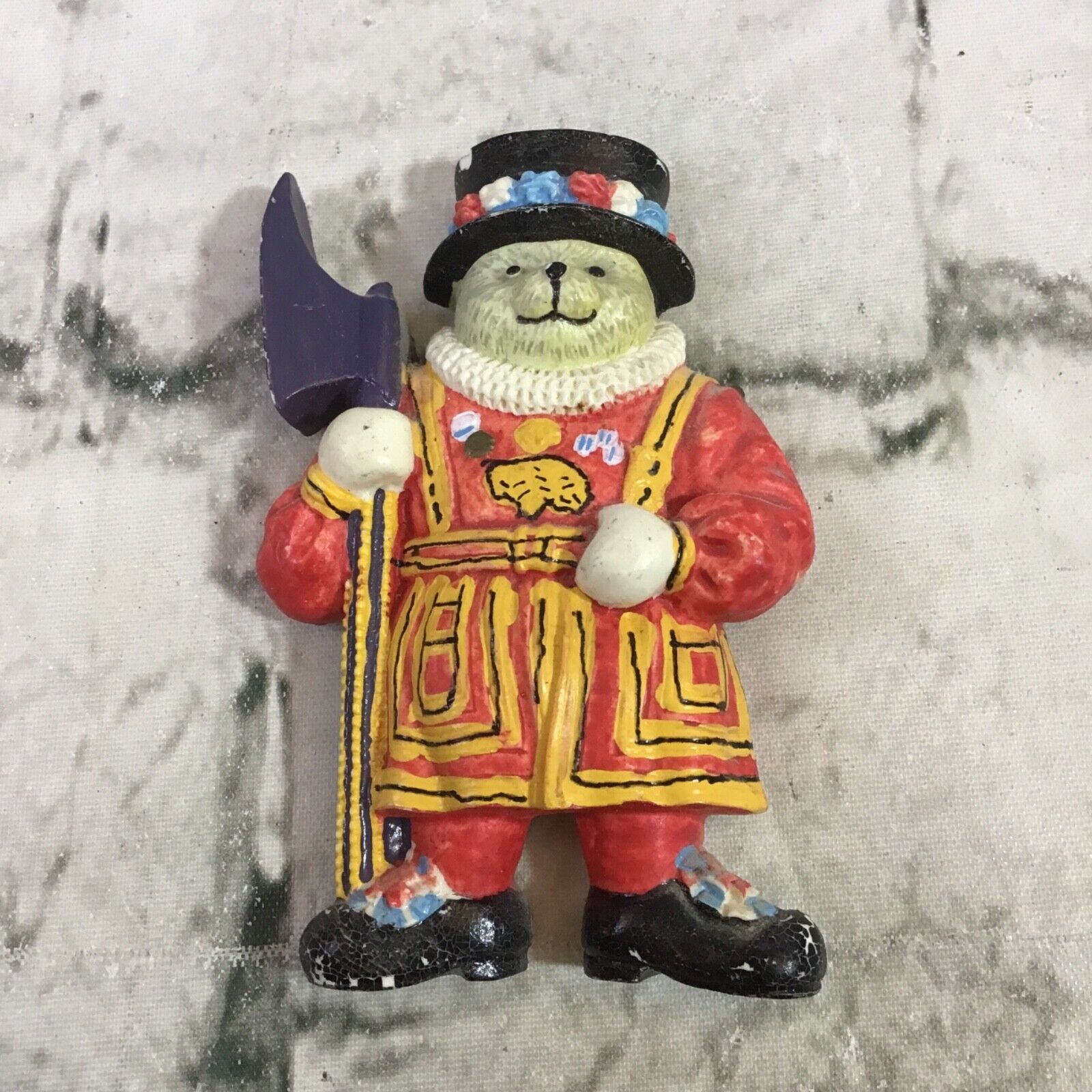 Refrigerator Magnet The Aristocrat Collection Teddy Bear Castle Guard Resin