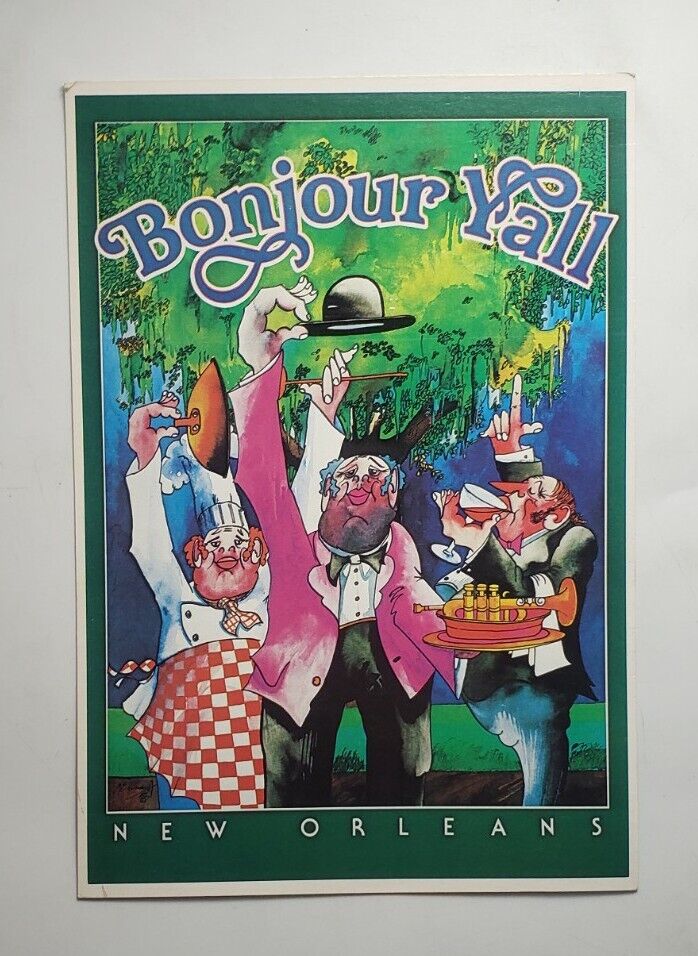 1985 New Orleans Bonjour Y'all Post Card