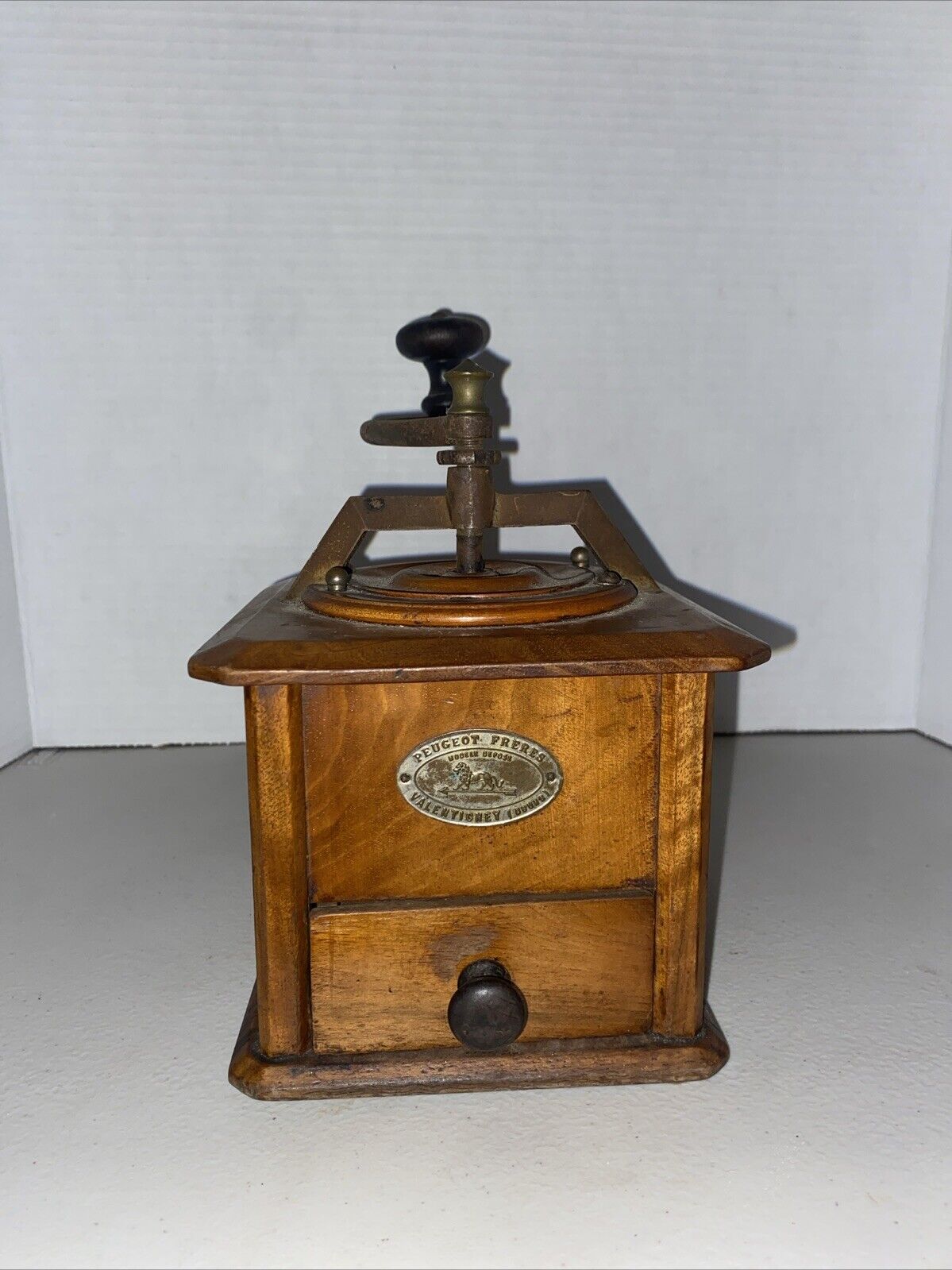 Antique Peugeot Freres Valentigney Coffee Grinder / Mill, Made in France
