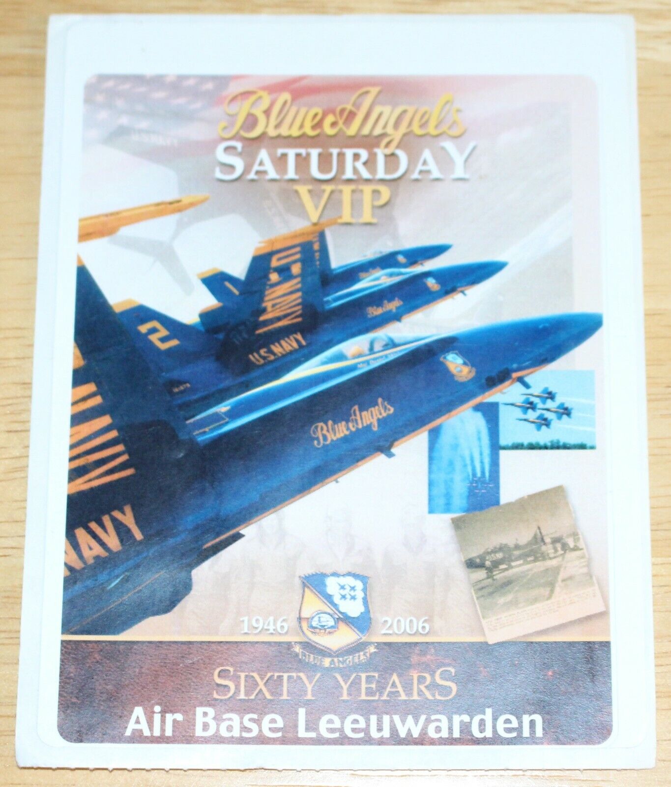 2006 US Navy Blue Angels F-18 Leeuwarden AB Netherlands Air Display Sticker