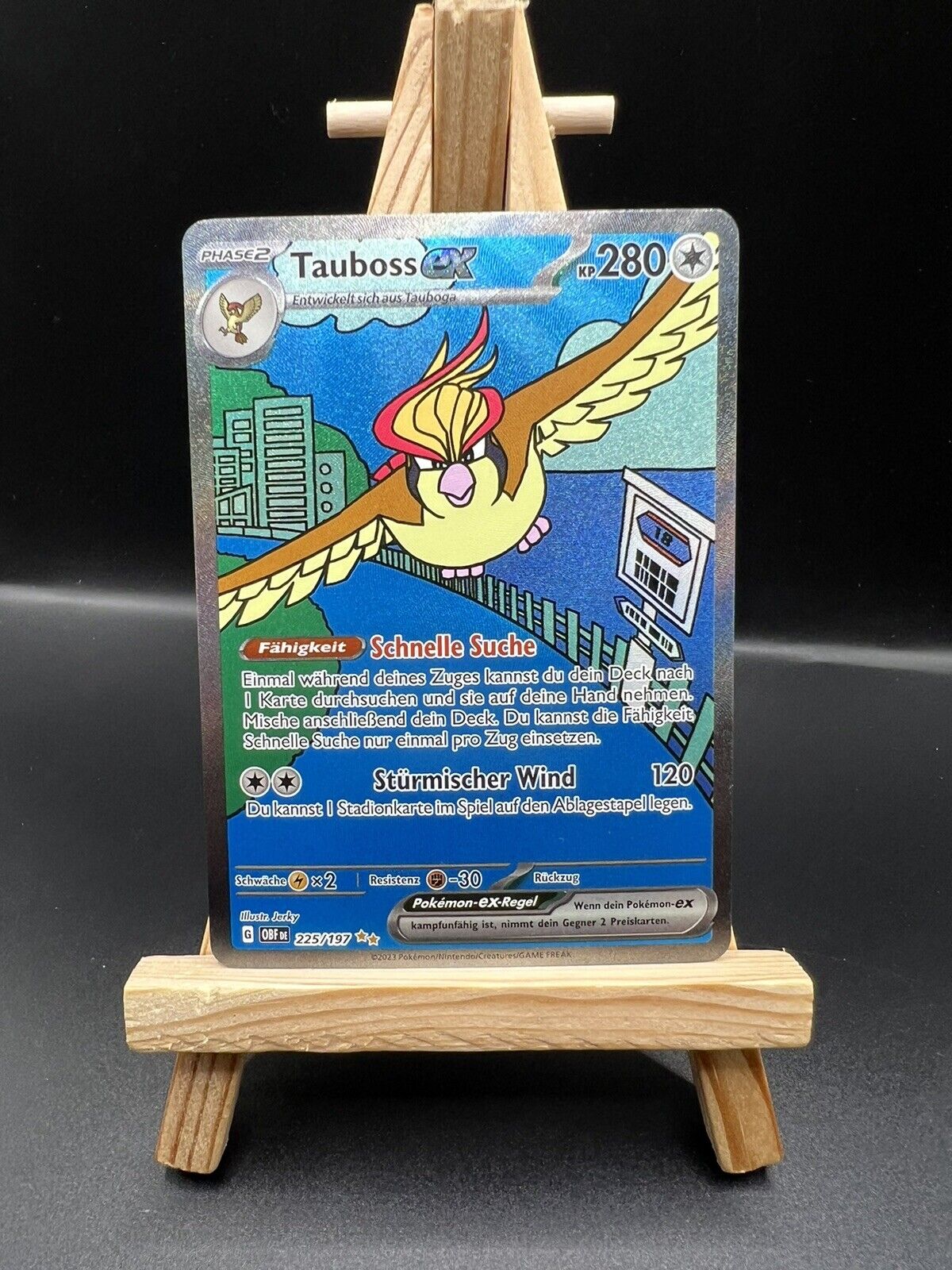 Pokemon Card Tauboss ex 225/197 Special Illustration Rare - Obsidian Flames