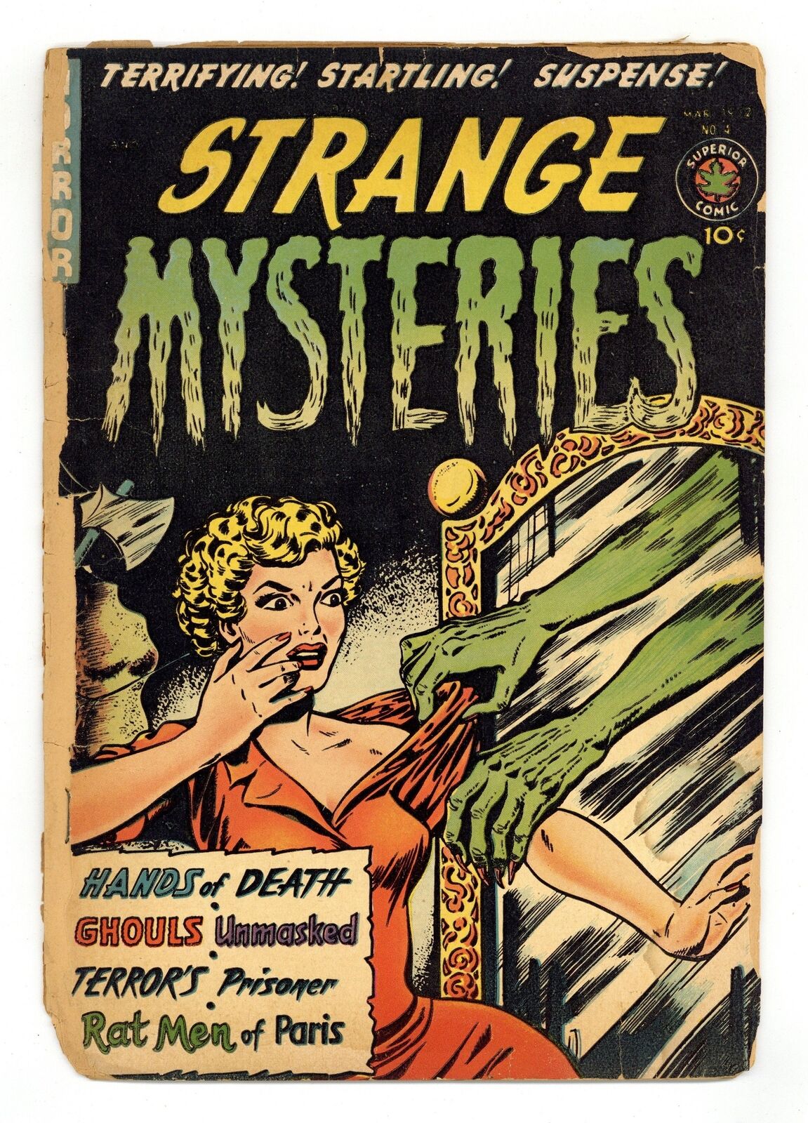 Strange Mysteries #4 PR 0.5 1952