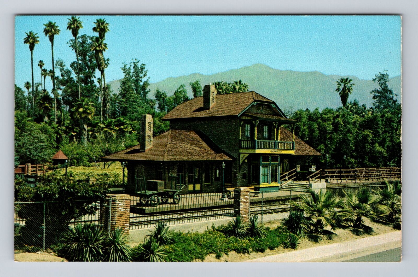 Arcadia CA- California, Santa Anita Depot, State And County, Vintage Postcard