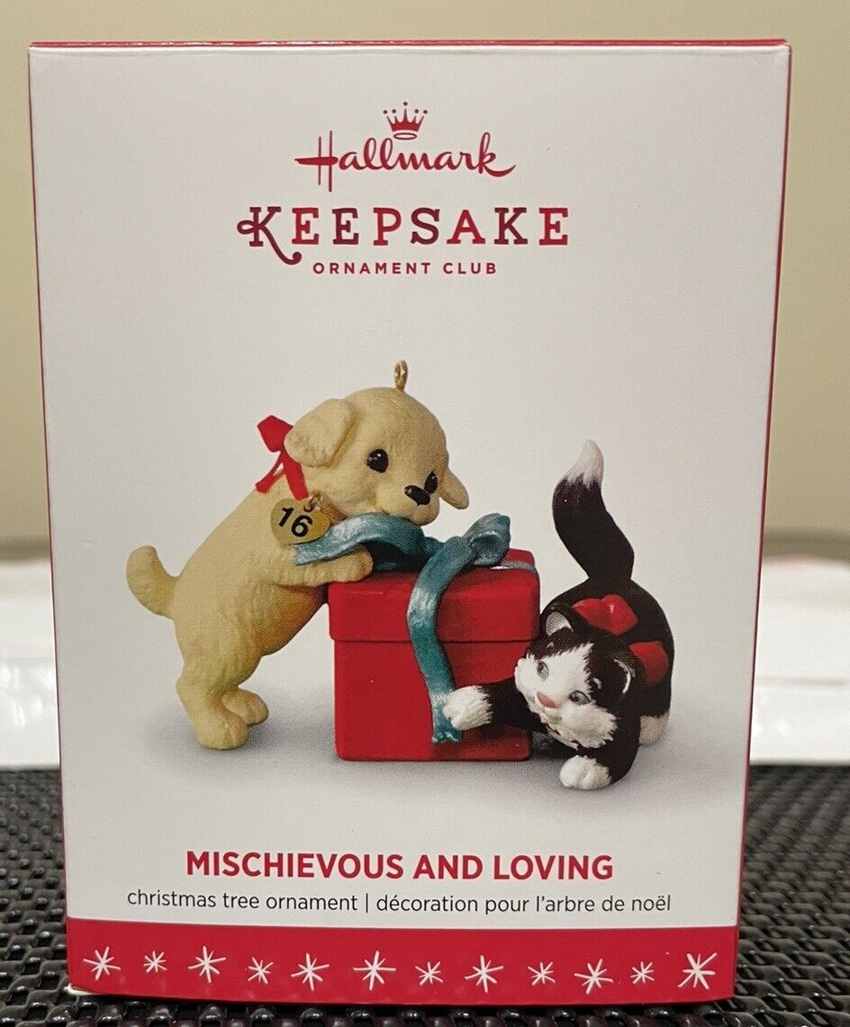 Hallmark 2016 Mischievous And Loving NEW Only Opened To Check Member Exclusive