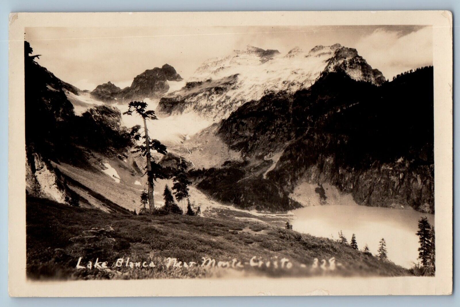 Monte Cristo Washington WA Postcard RPPC Photo Lake Blanca Boys Ellis c1910's