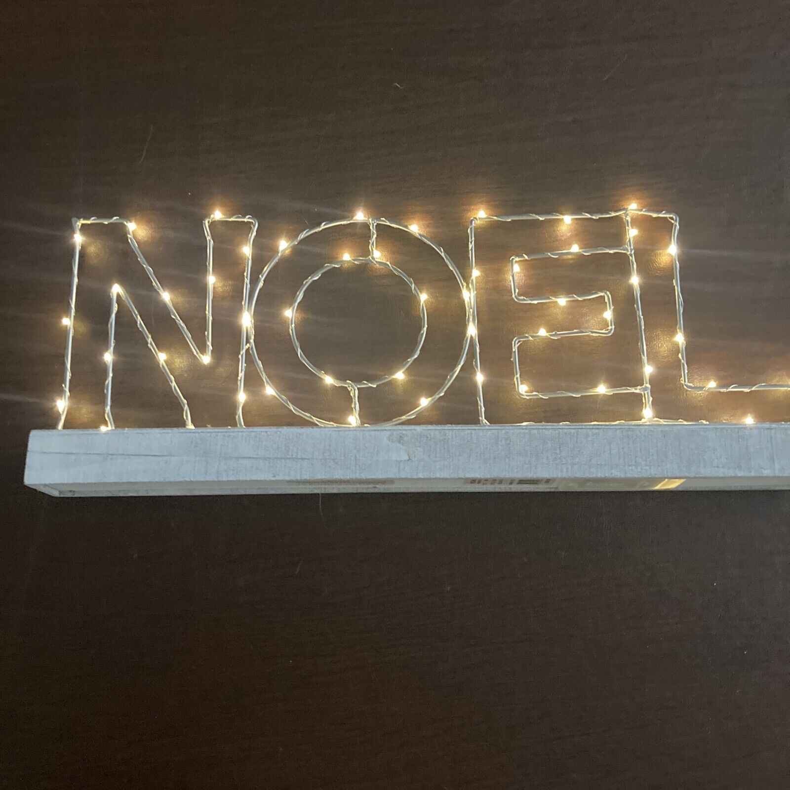 Christmas NOEL Metal Lighted Sign Free Standing Farmhouse Decor 20