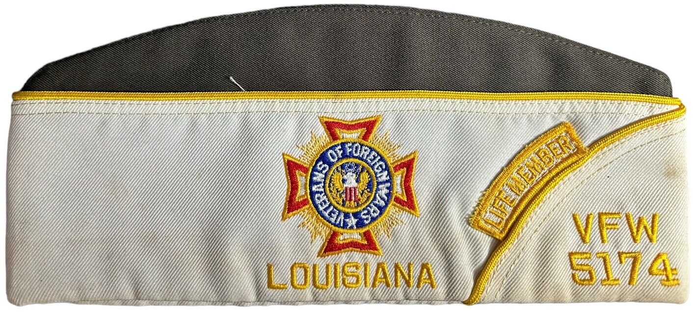 Louisiana VFW 5184 Veterans Of Foreign Wars All State Team Life Member Hat. USA.