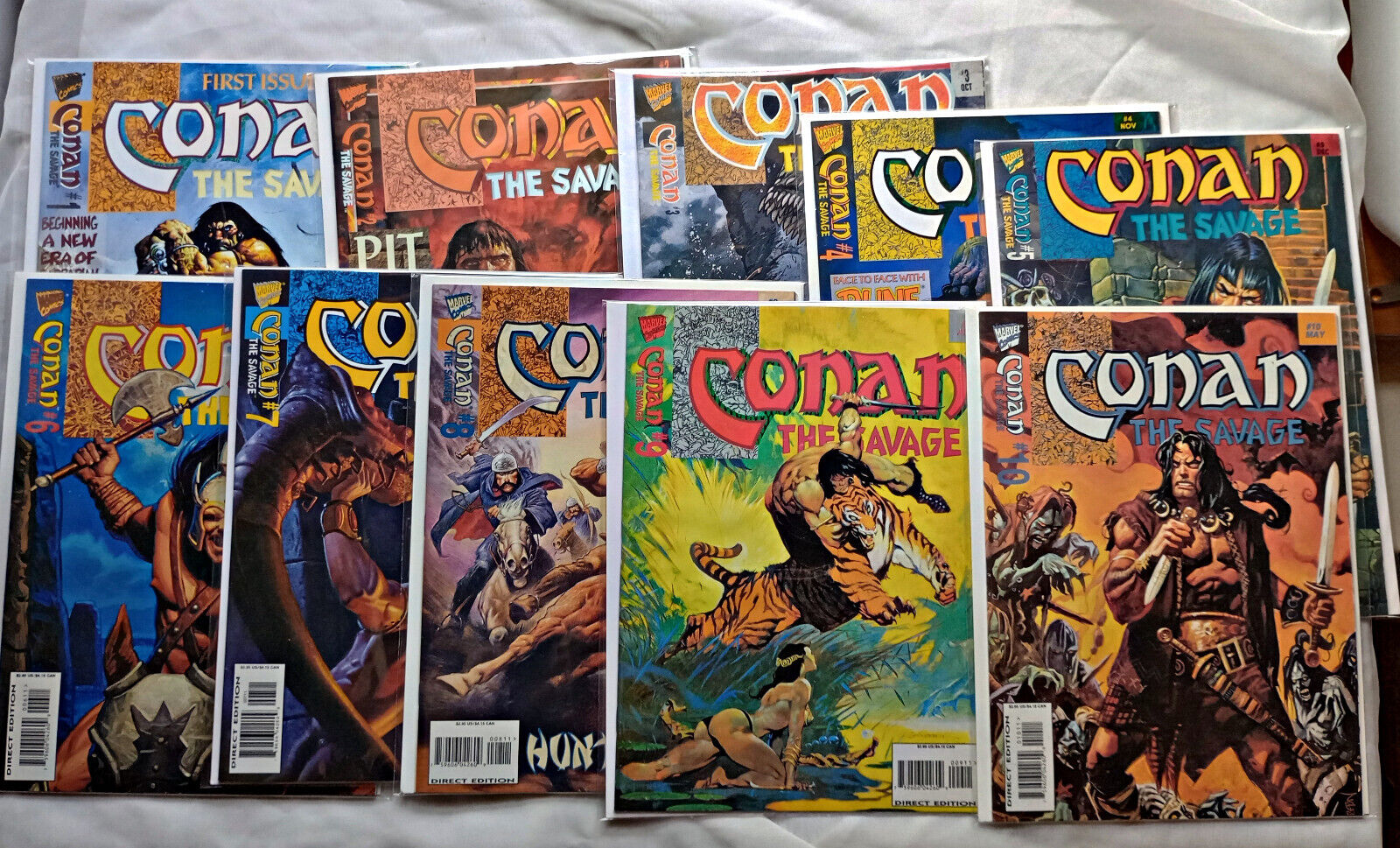 Conan The Savage #1-10, Marvel Comics 1995 Complete Run
