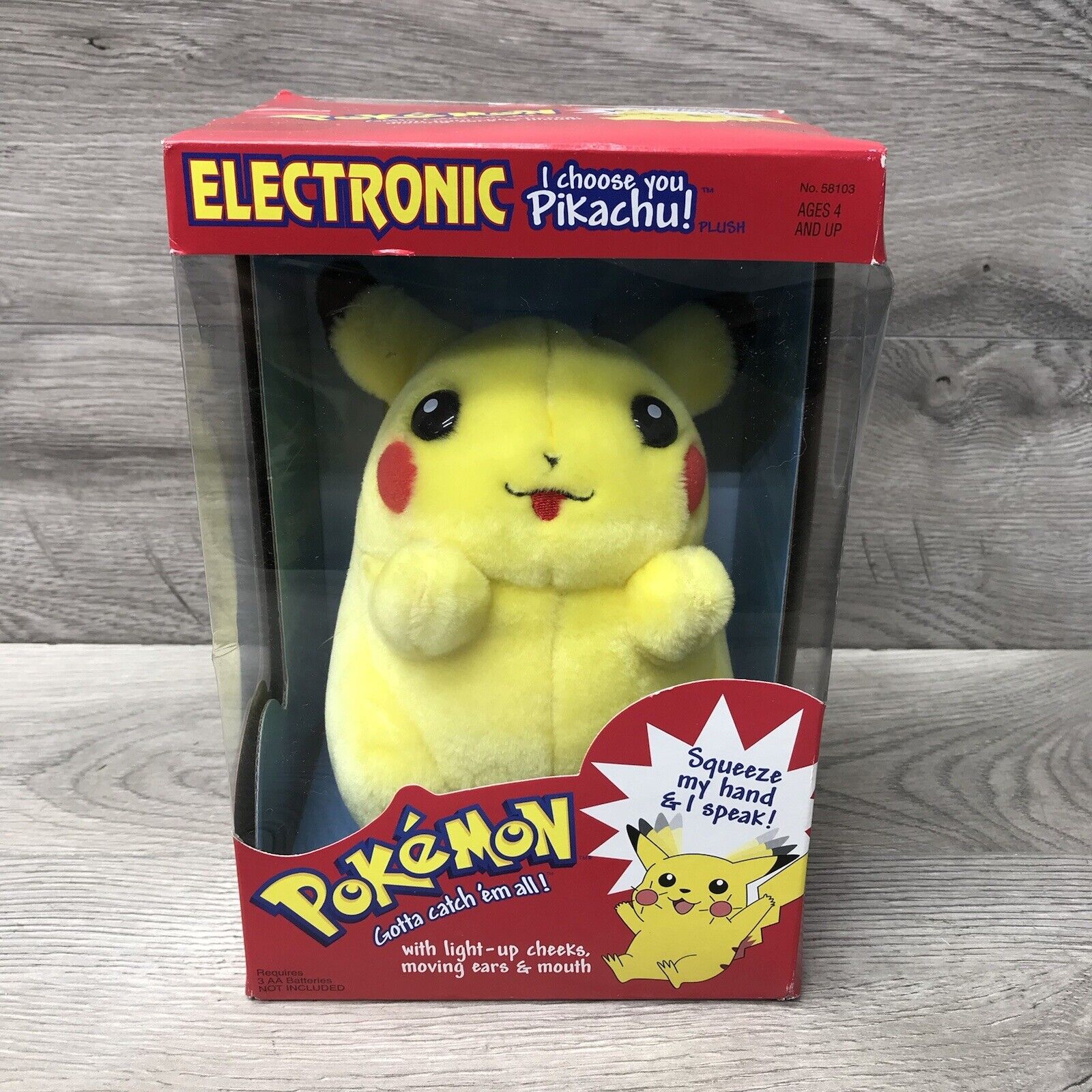 VTG 1998 HASBRO Electronic I Choose You Pikachu Pokémon Plush NIB SEALED Rare