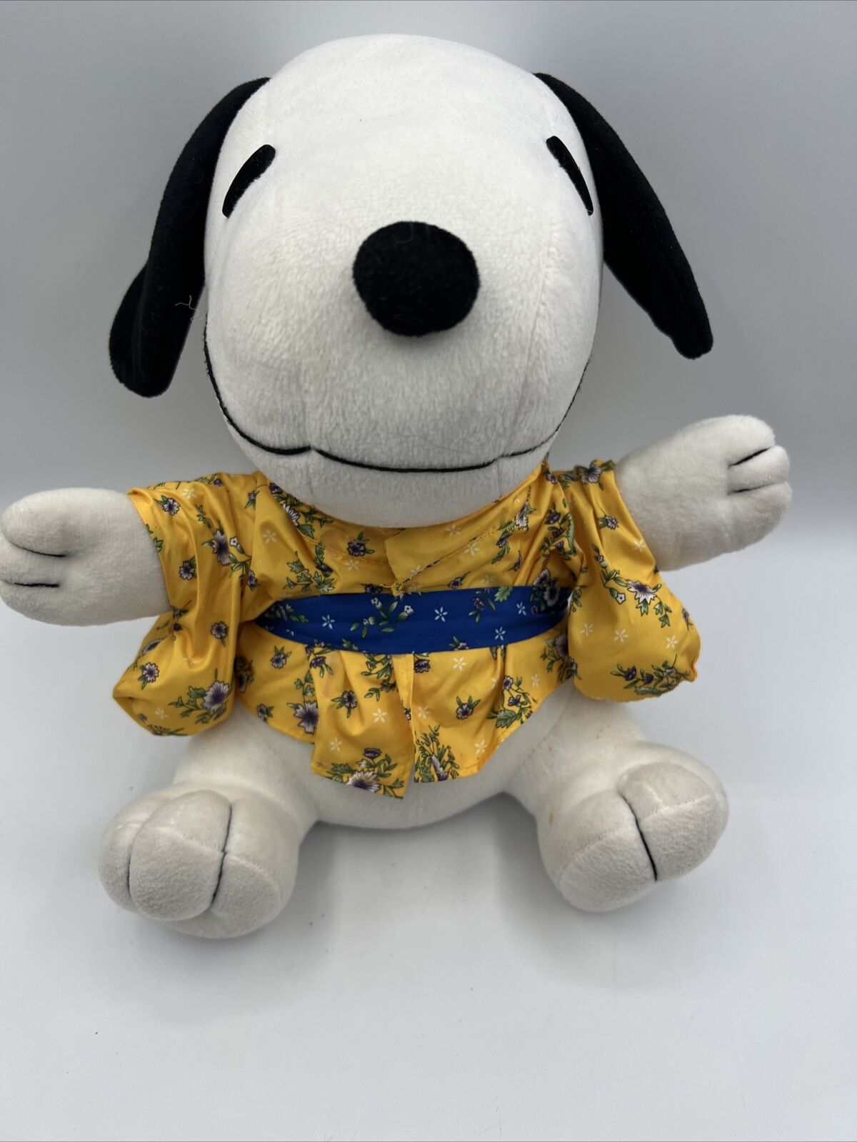 RARE Vintage Snoopy Plush Toy Peanuts Hawaiian Shirt Aloha Tiki