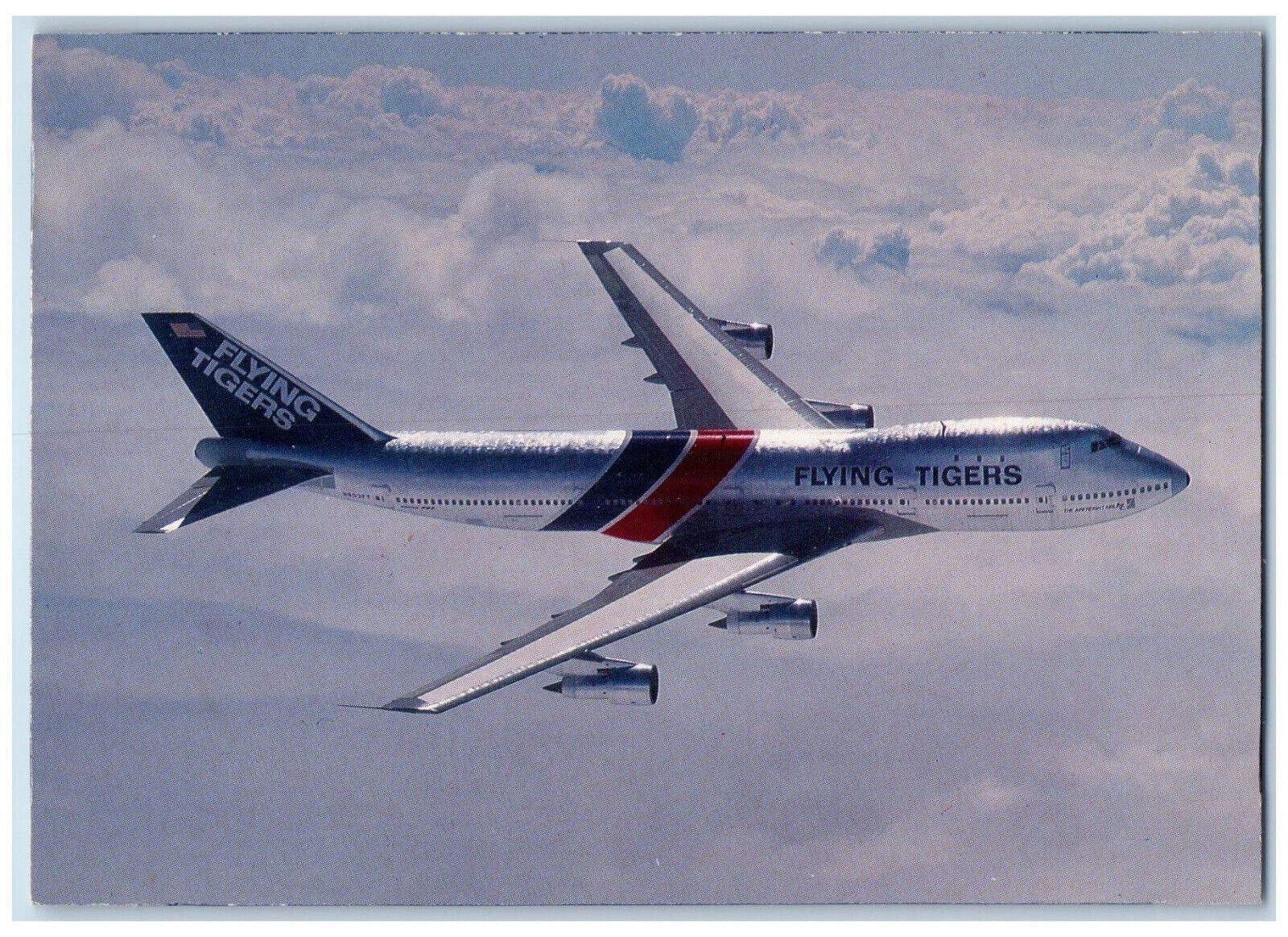 c1960\'s N803FT Boeing 747 132F c/n 19897 Flying Tigers Airplane Postcard