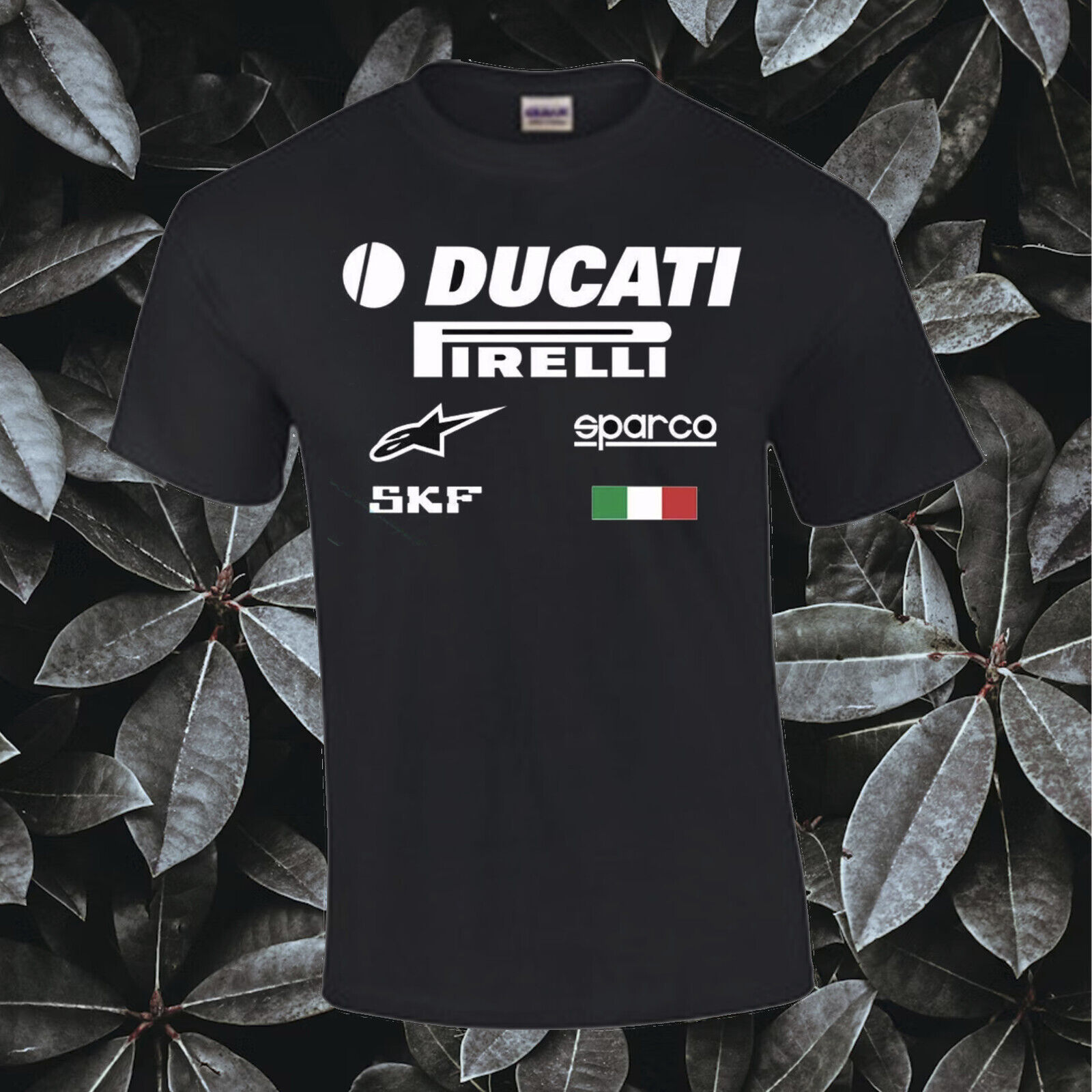 DUCATI PERFORMANCE MARTINI SHELL MOTORCYCLE SPORT RACING FUNNY LIMITED T-SHIRT
