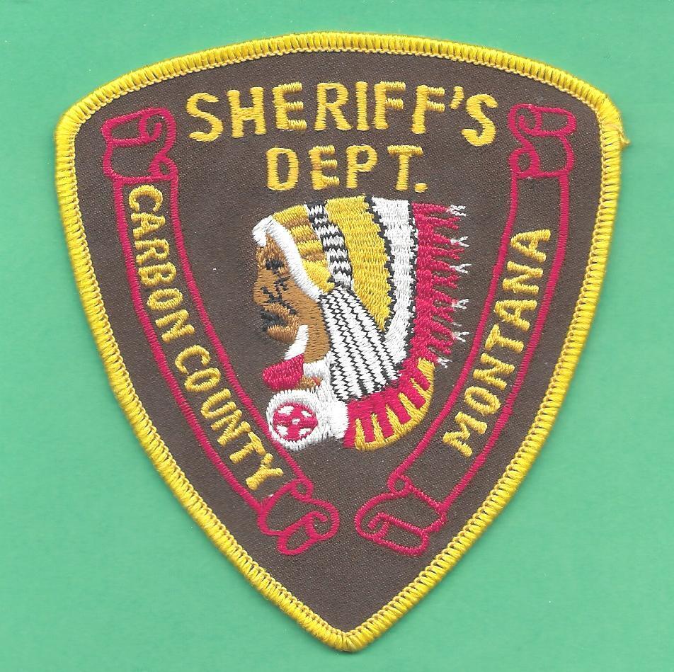 MONTANA-  O/S   CARBON COUNTY SHERIFF\'S DEPT - INDIAN CHIEF-  RED LODGE, MT-MINT