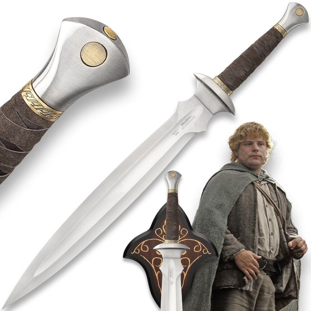 Lord of the Rings Replica Sword | Officially Licensed | Display Plaque | 23 1/2