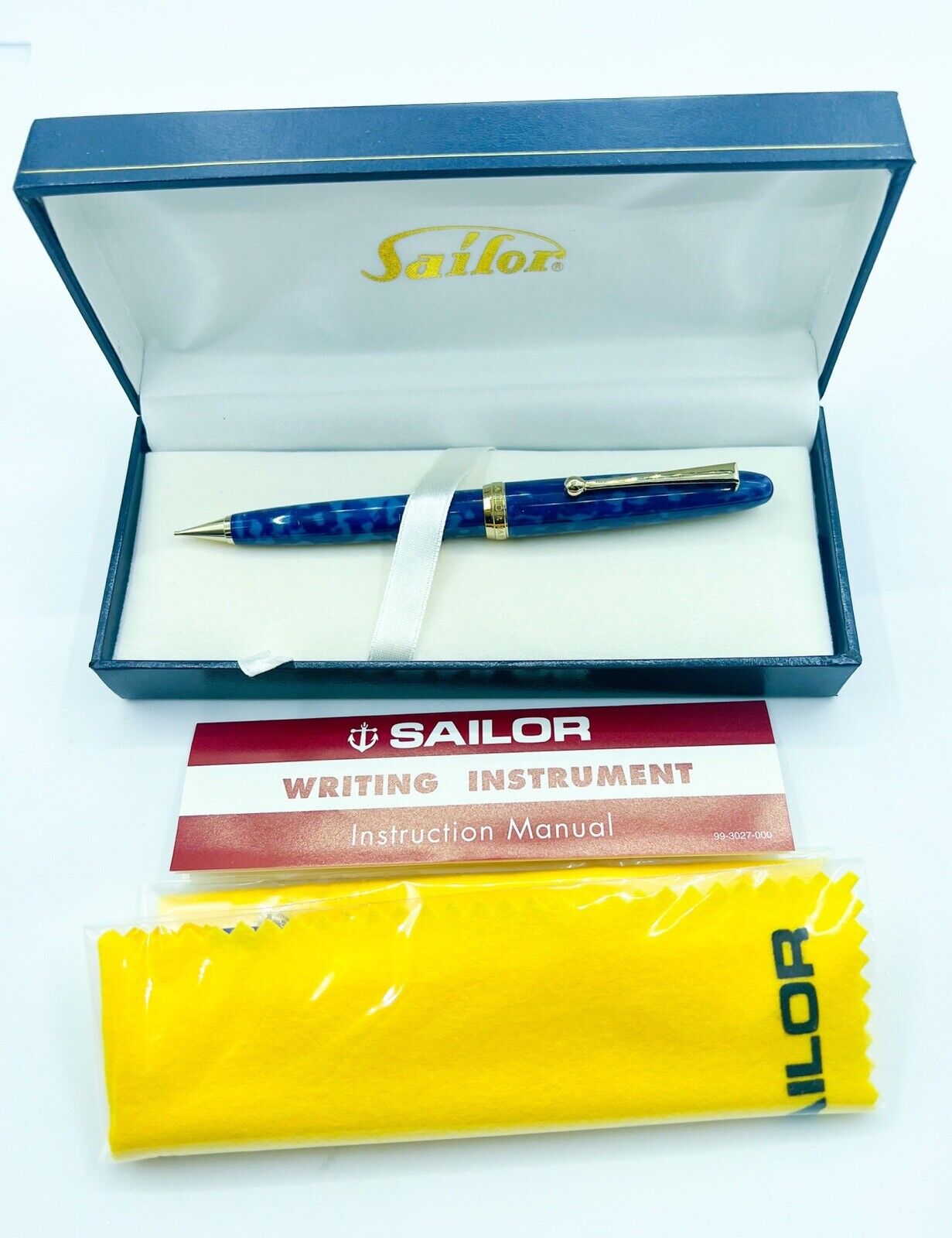 New Sailor Magellan SP Mechanical Pencil 0.5mm Marble Blue Limit 9/10 