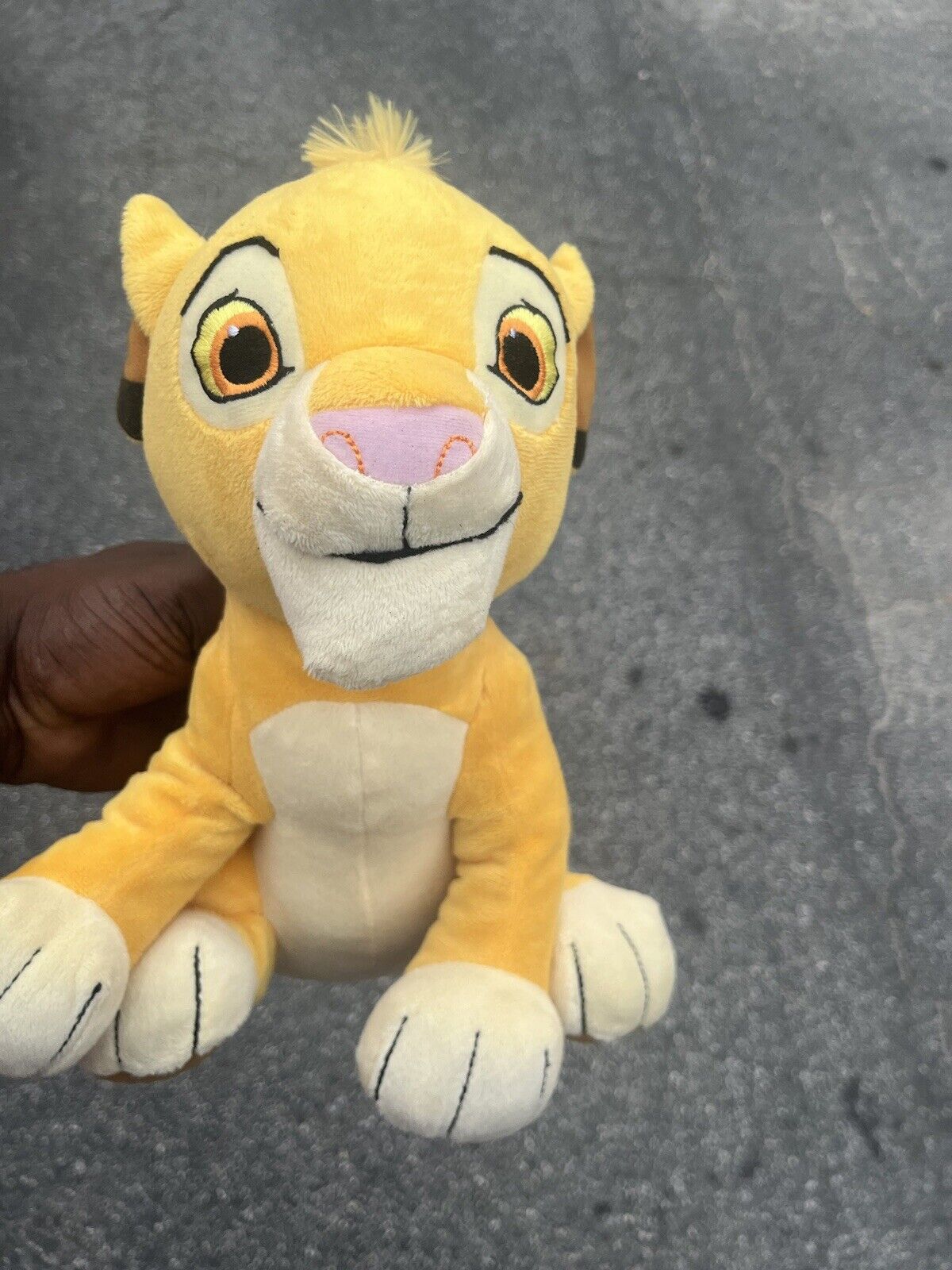 Lion King Plush Baby Simba Authentic Walt Disney Mattel 7\