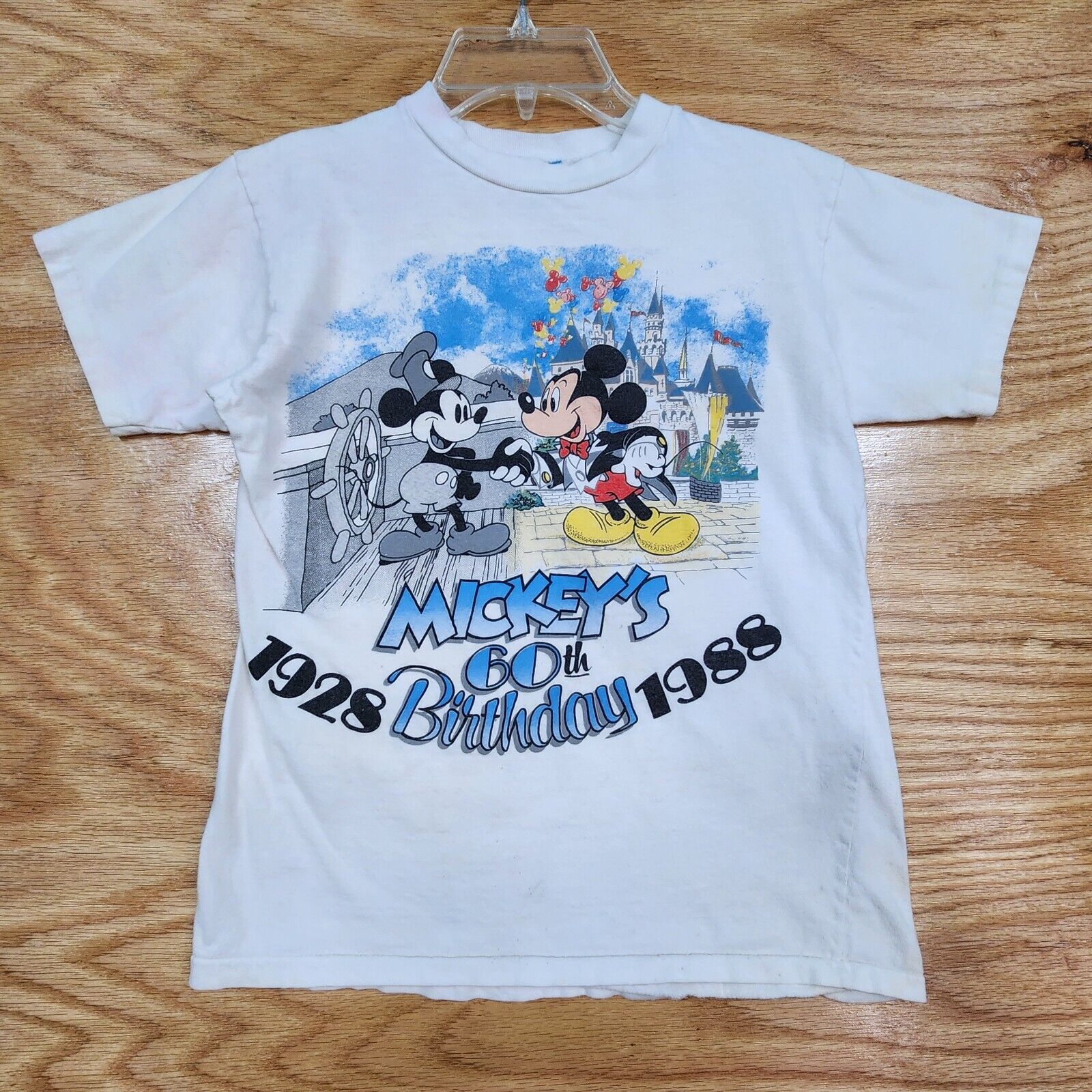 Vintage 1988 Mickey's 60th Birthday Disney Character Fashions Kids T-Shirt