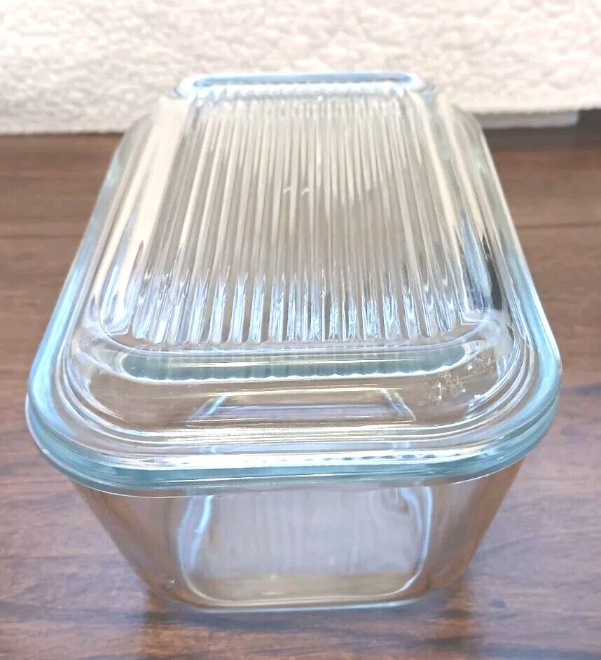 Vintage MIRANEX Kitchen Glass Container With Lid