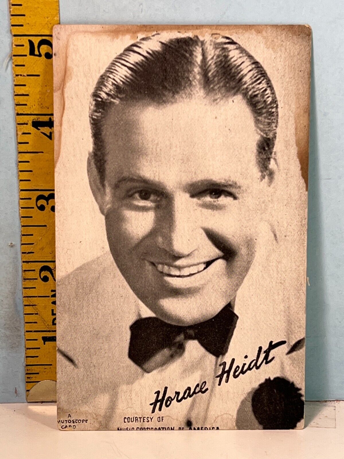 1943-66 Exhibit Mutoscope Card: Horace Heidt Postcard