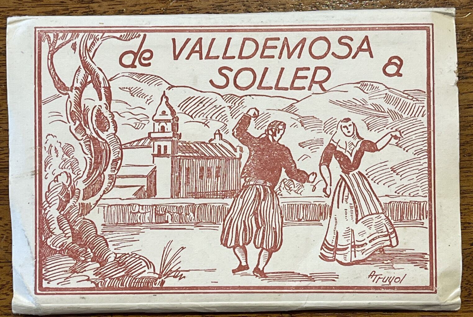 1930s Palma De Mallorca Foto Truyol de Valldemosa a Soller 10pk Postcards Photo