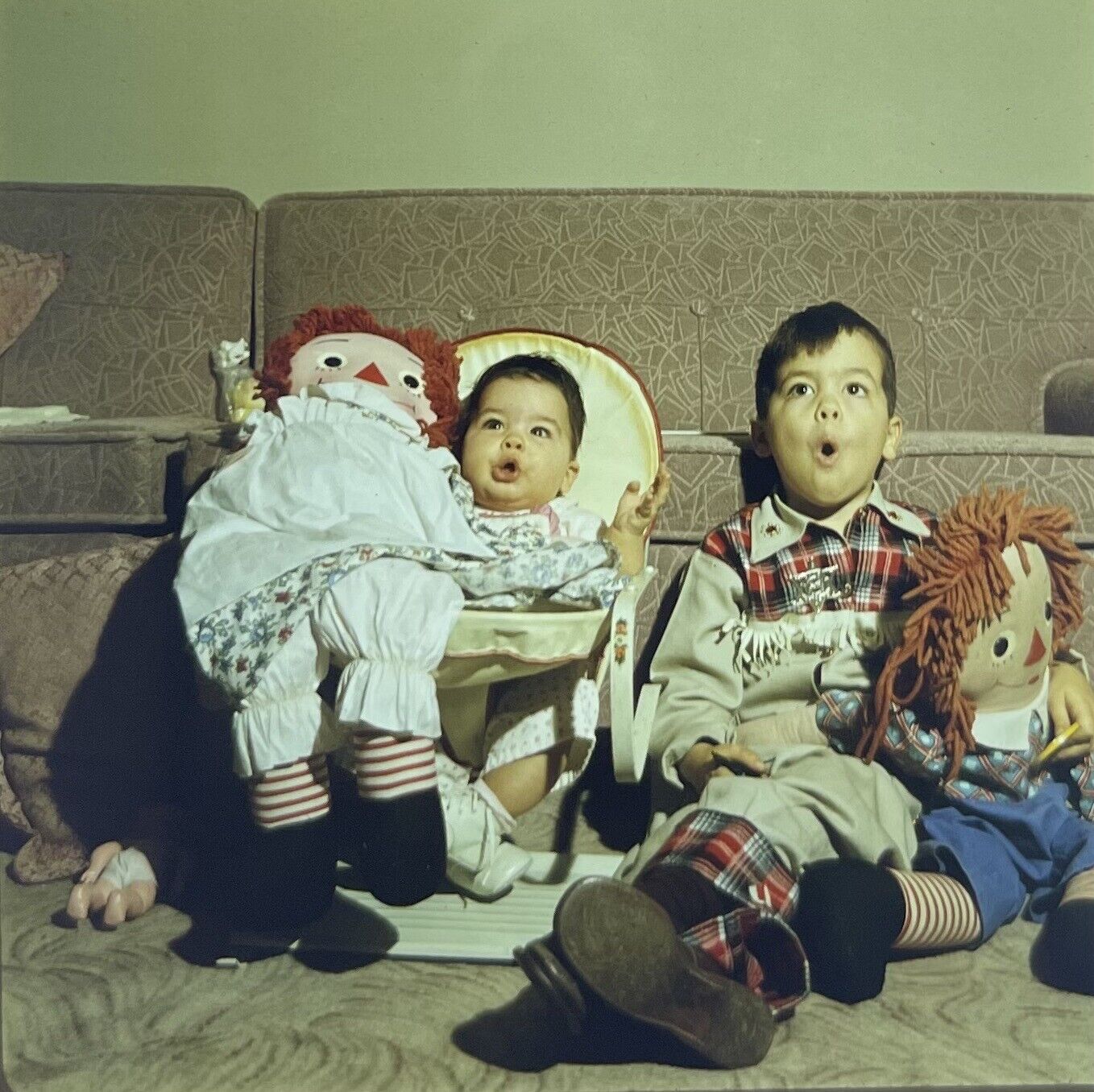 c1950s Children~Vintage Toys~Raggedy Ann Dolls~Retro~120mm VTG Film Slide