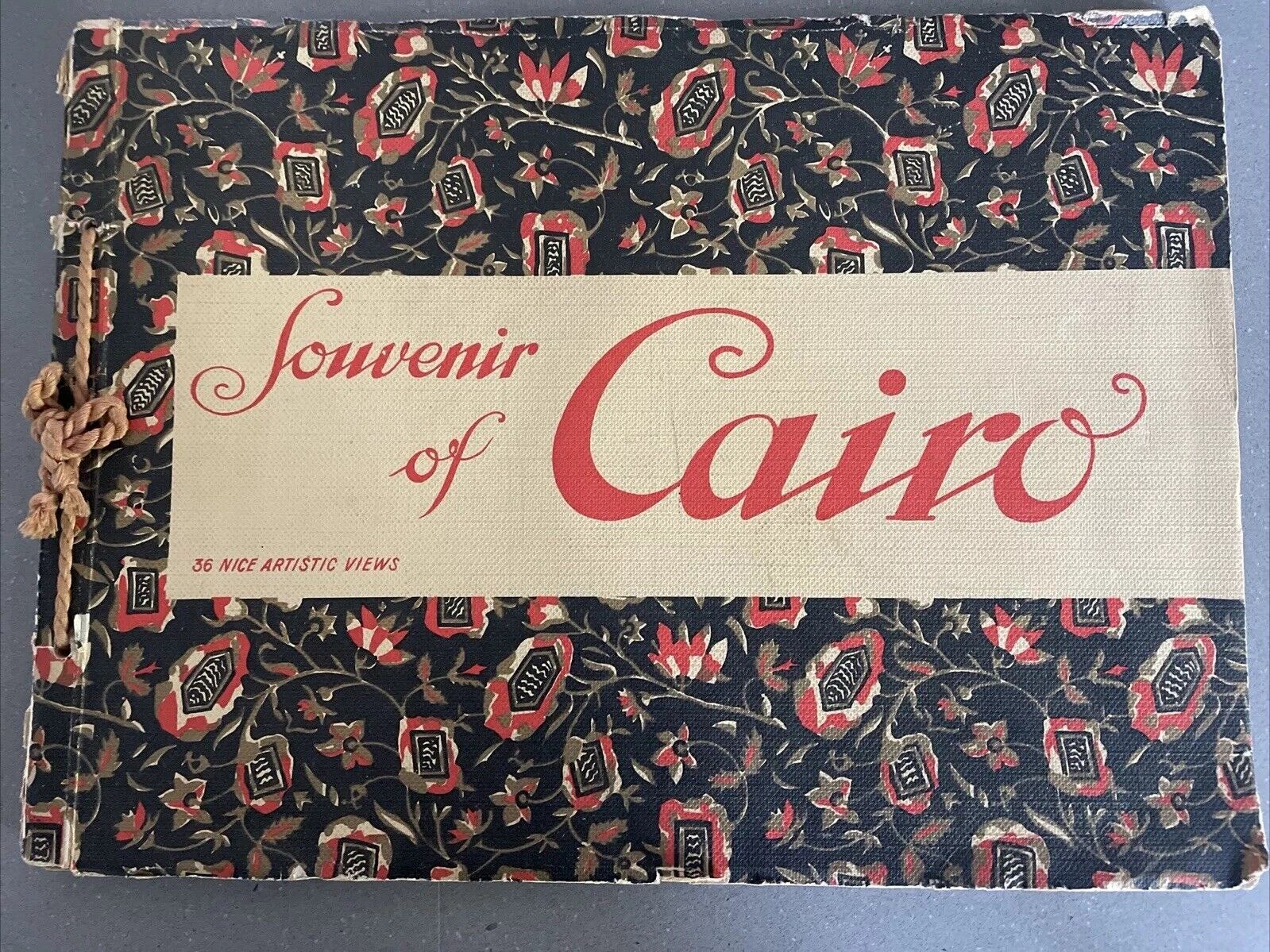 -Rare Vintage Souvenir of Cairo: 36 Nice Artistic Views of Cairo EGYPT .