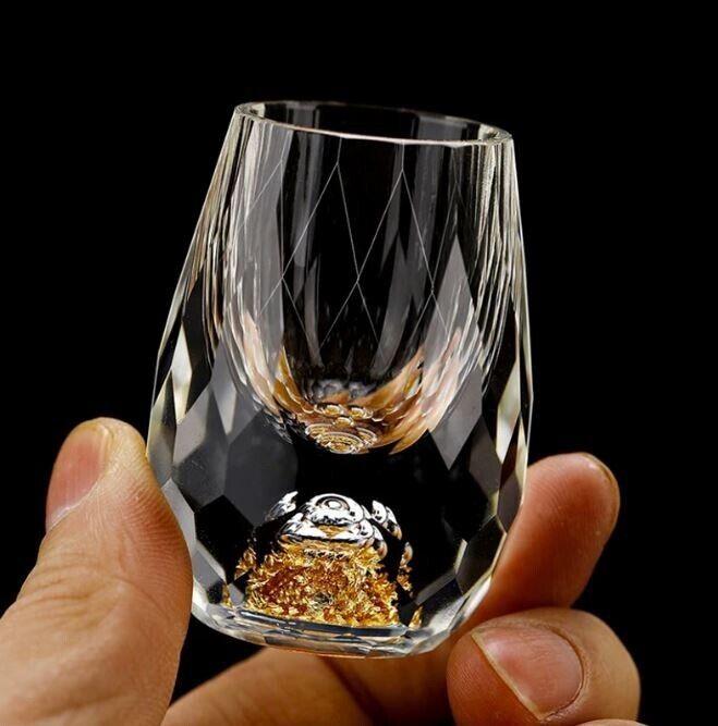 Crystal Shot Glasses Barware Collection Vintage Drinking Liqueur Vodka New Set 6