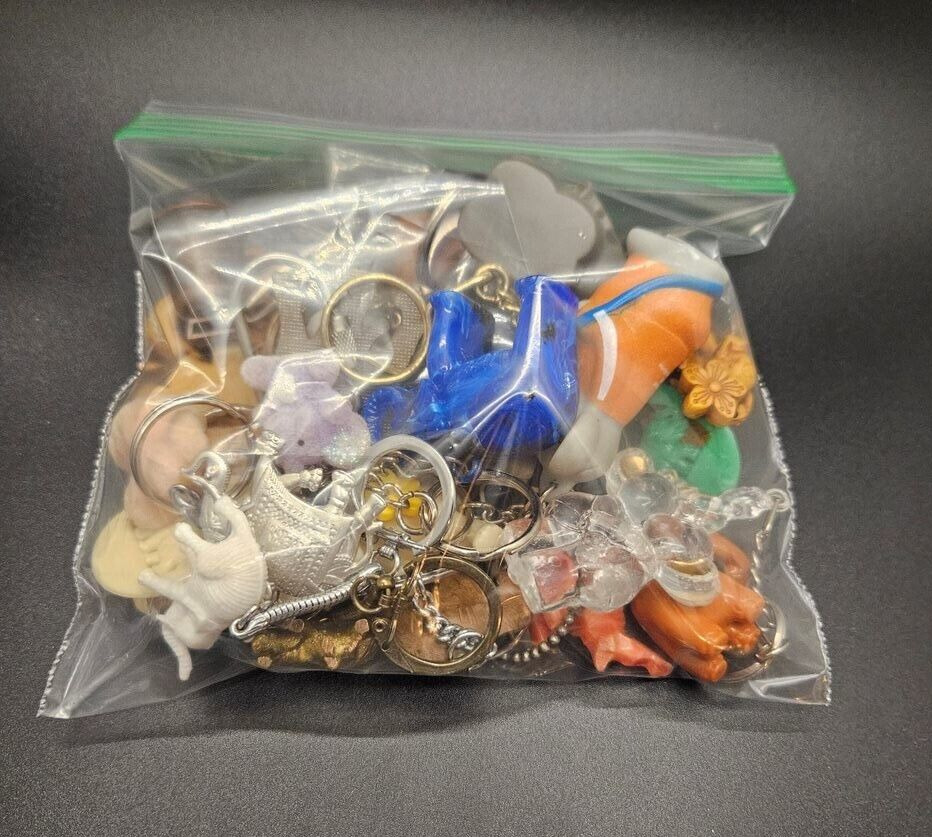 Lot of 25 - Collectable Vintage to Now Keychains  Elephant collectibles gifts