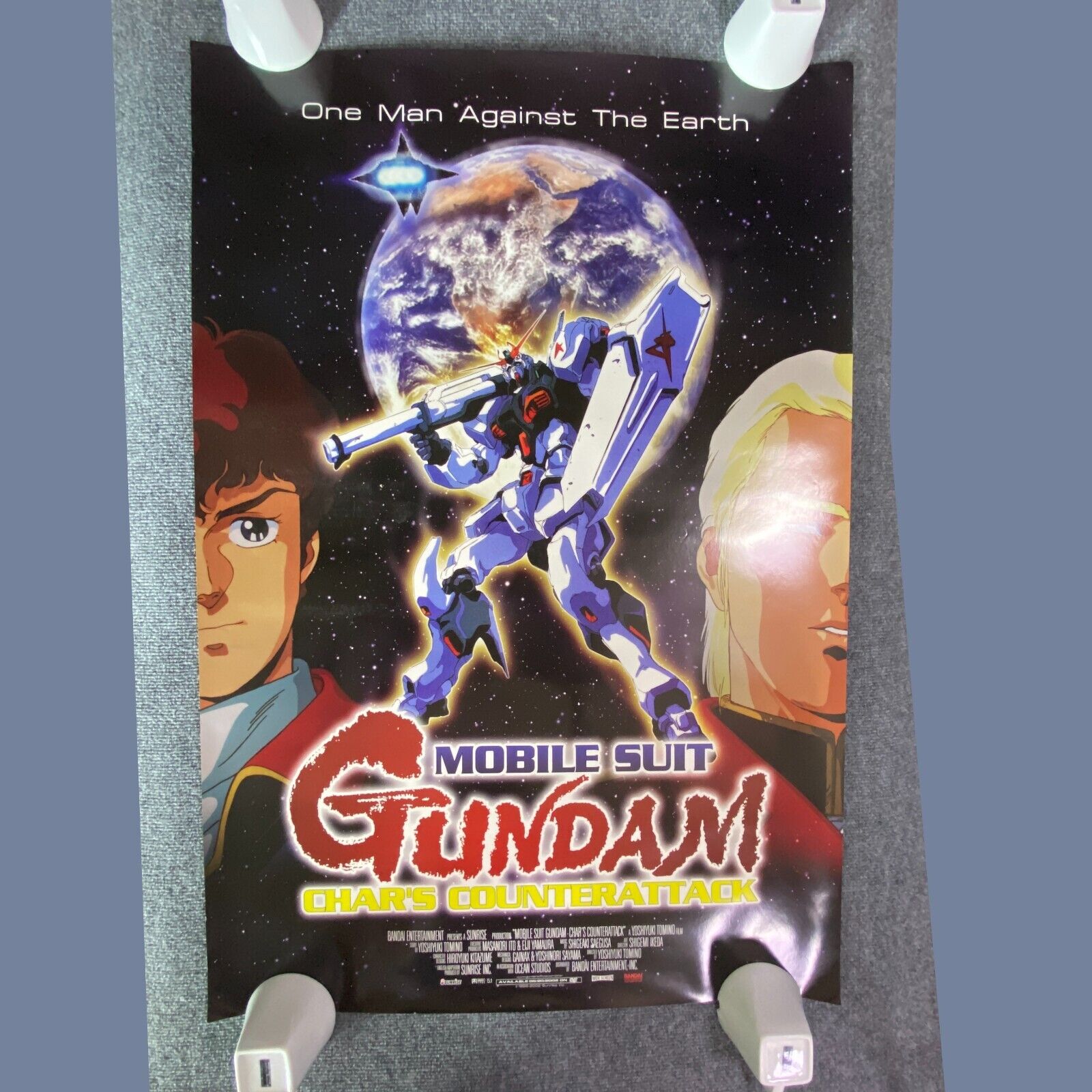 Mobile Suit Gundam Char's Counterattack Movie Poster 40”x27” 2002 Rare OOP