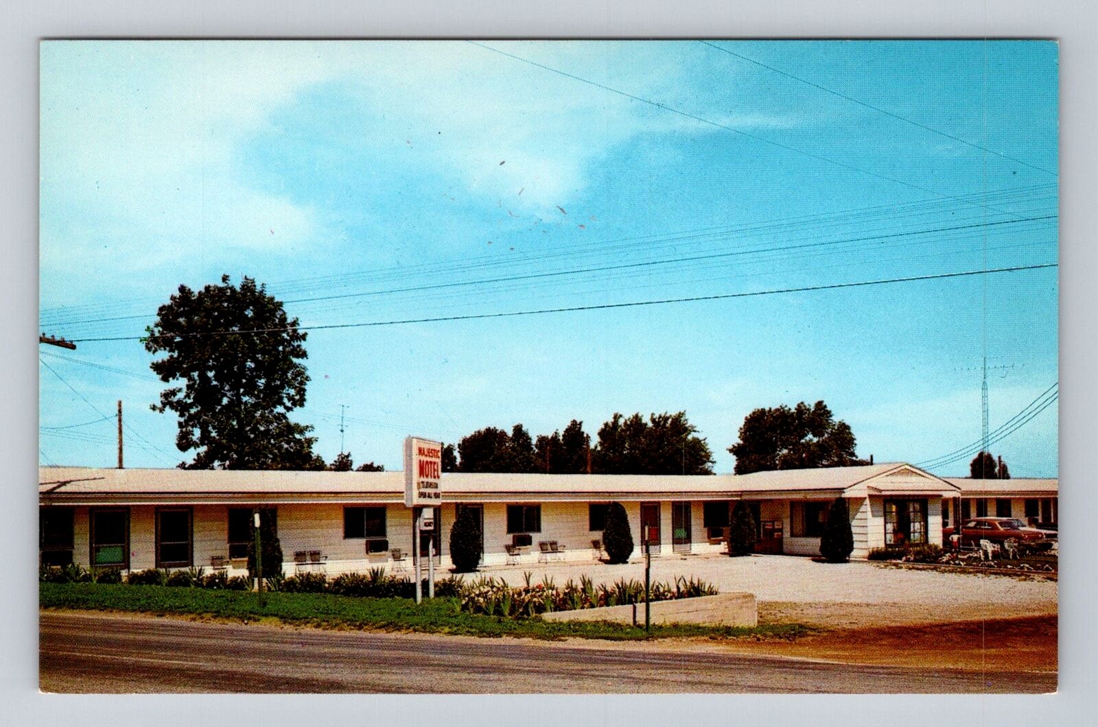 Lakeside Marblehead OH-Ohio, Majestic Motel Advertising Vintage Postcard