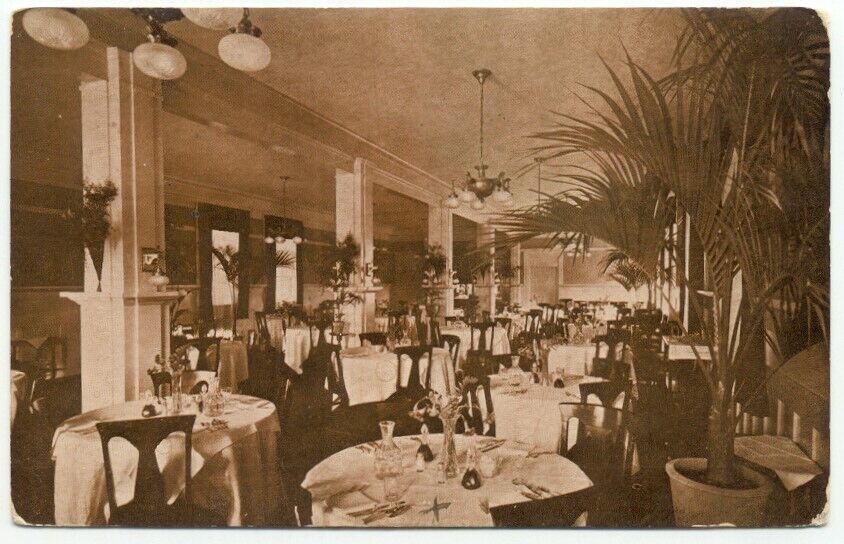 Los Angeles CA Shorham Hotel Dining Room Old Postcard California