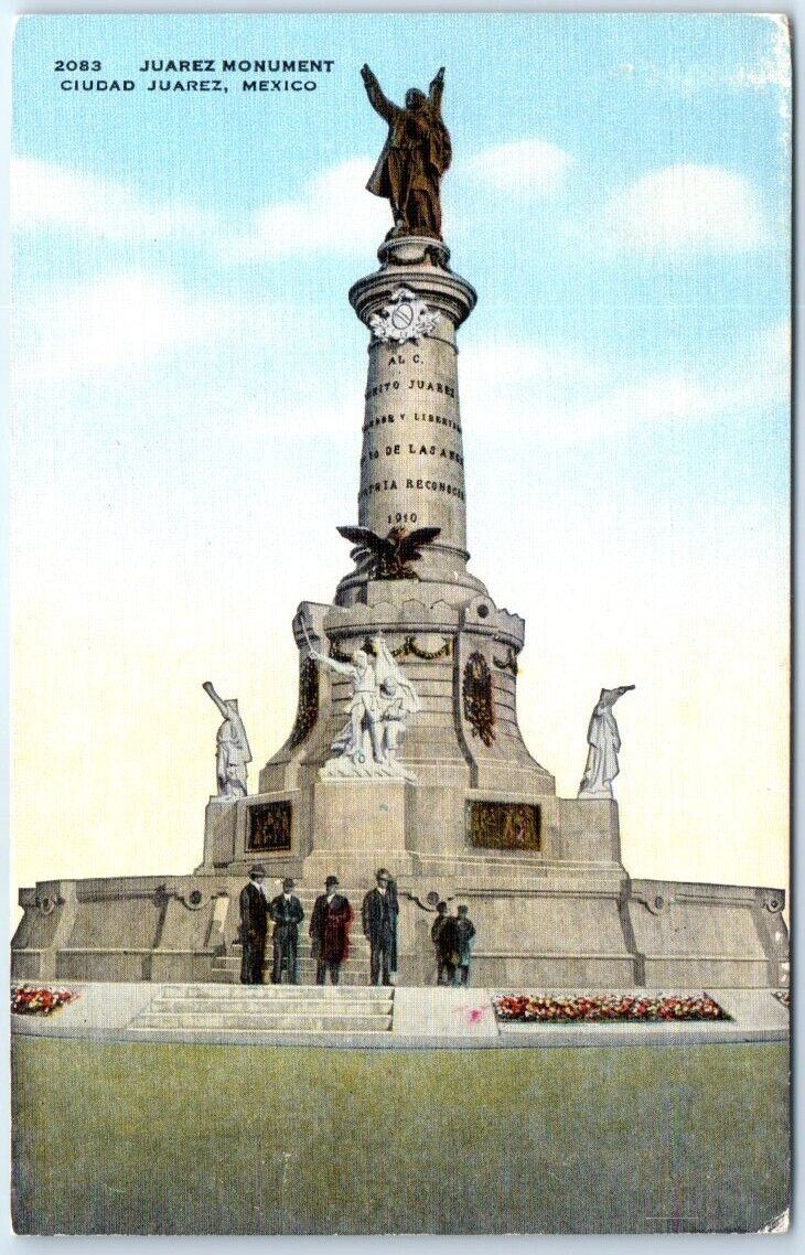 Postcard - Juarez Monument, Ciudad Juarez, Mexico, North America
