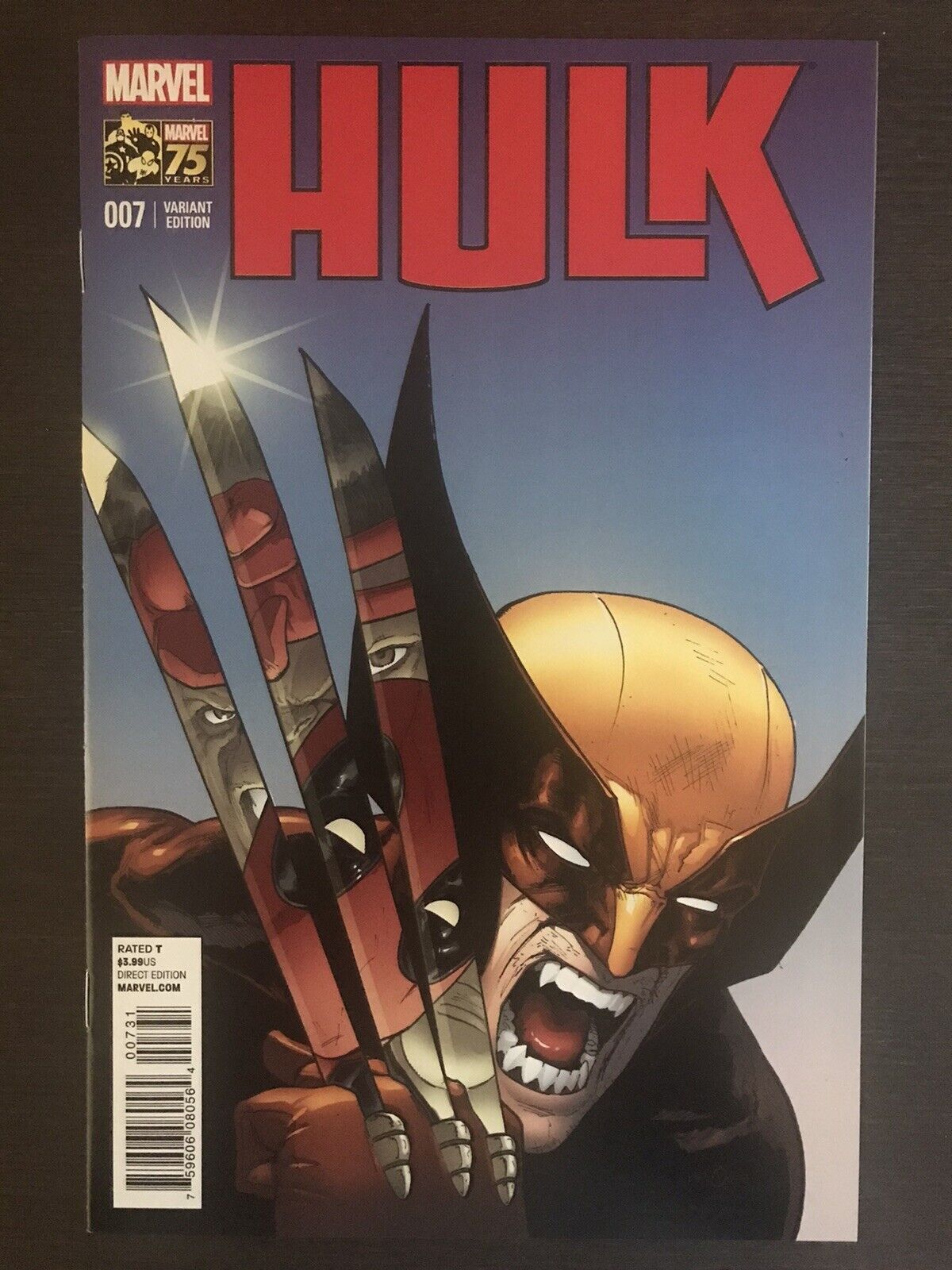 Hulk #7 2014 Retailer Incentive Variant Marvel Comic Homage Wolverine Deadpool