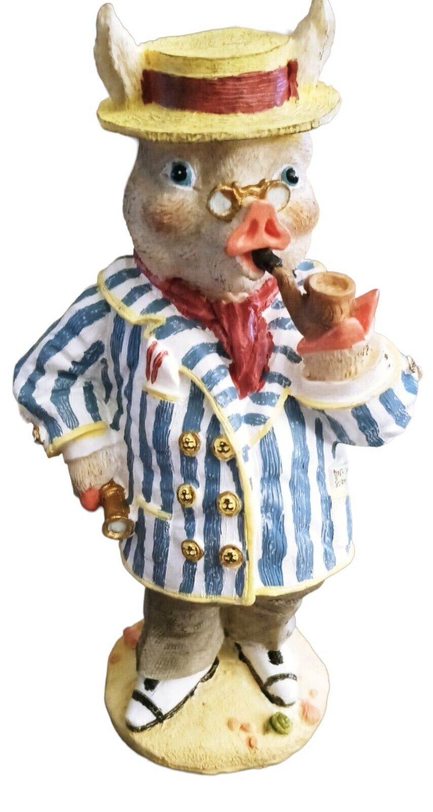 Vintage 1993 Victor Bacon Pig Figurine 6\